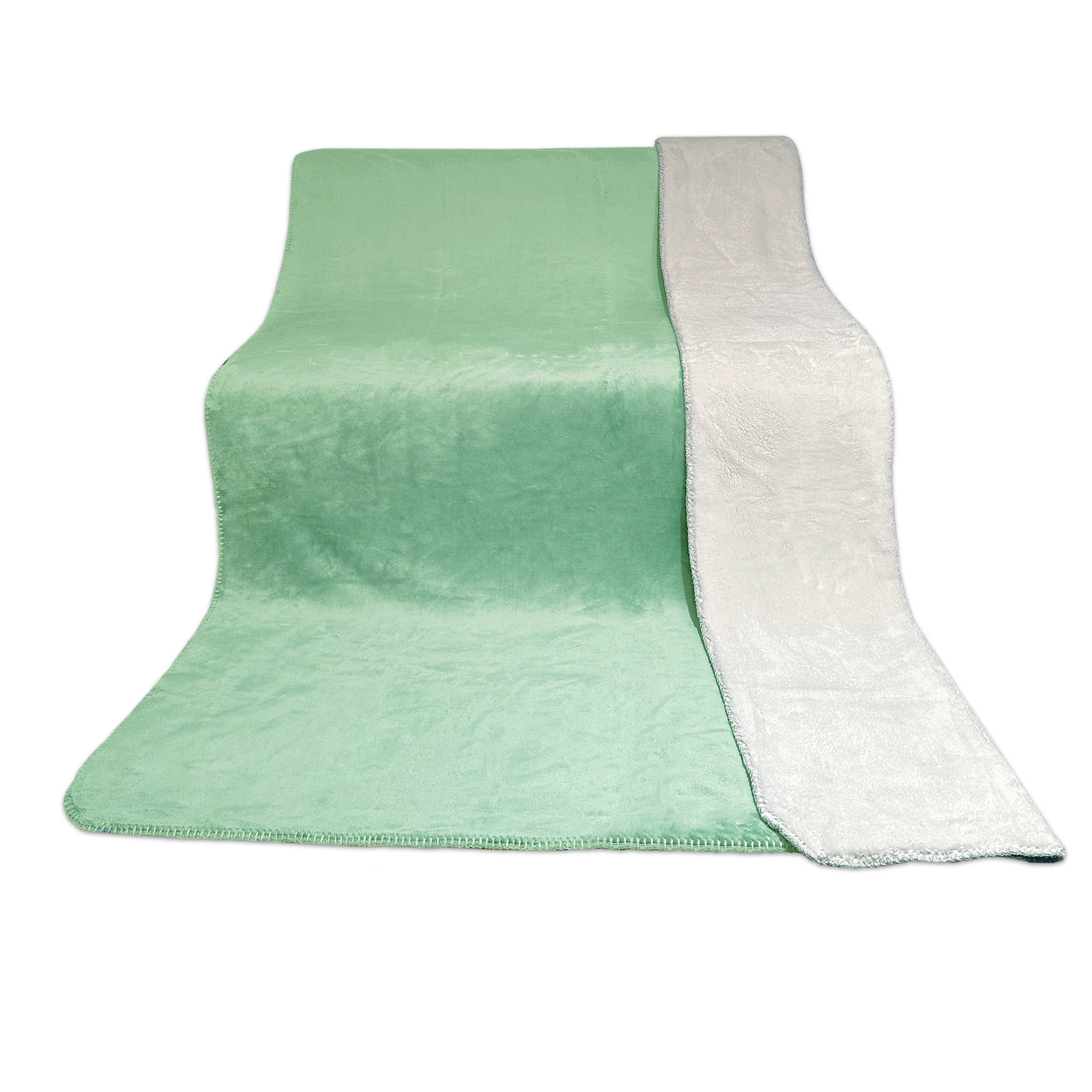Kuscheldecke - salbei - 150x200 cm
