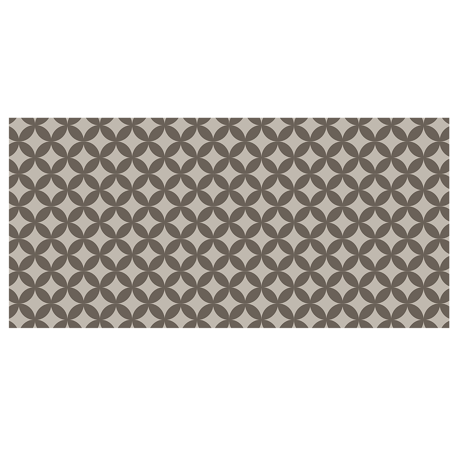 Läufer - pearl grey - geometrisches Muster - 67x150 cm