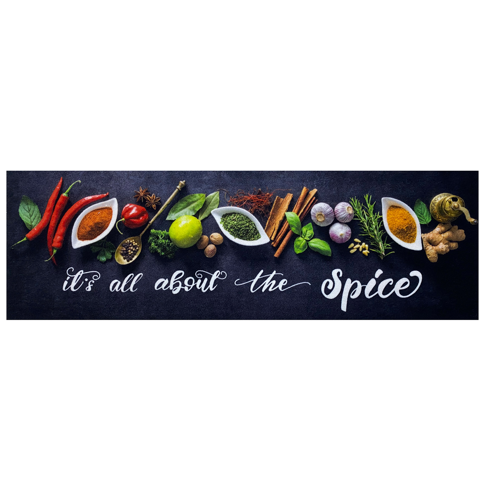 Läufer Tripple All About the Spice - anthrazit-bunt - 50x150 cm