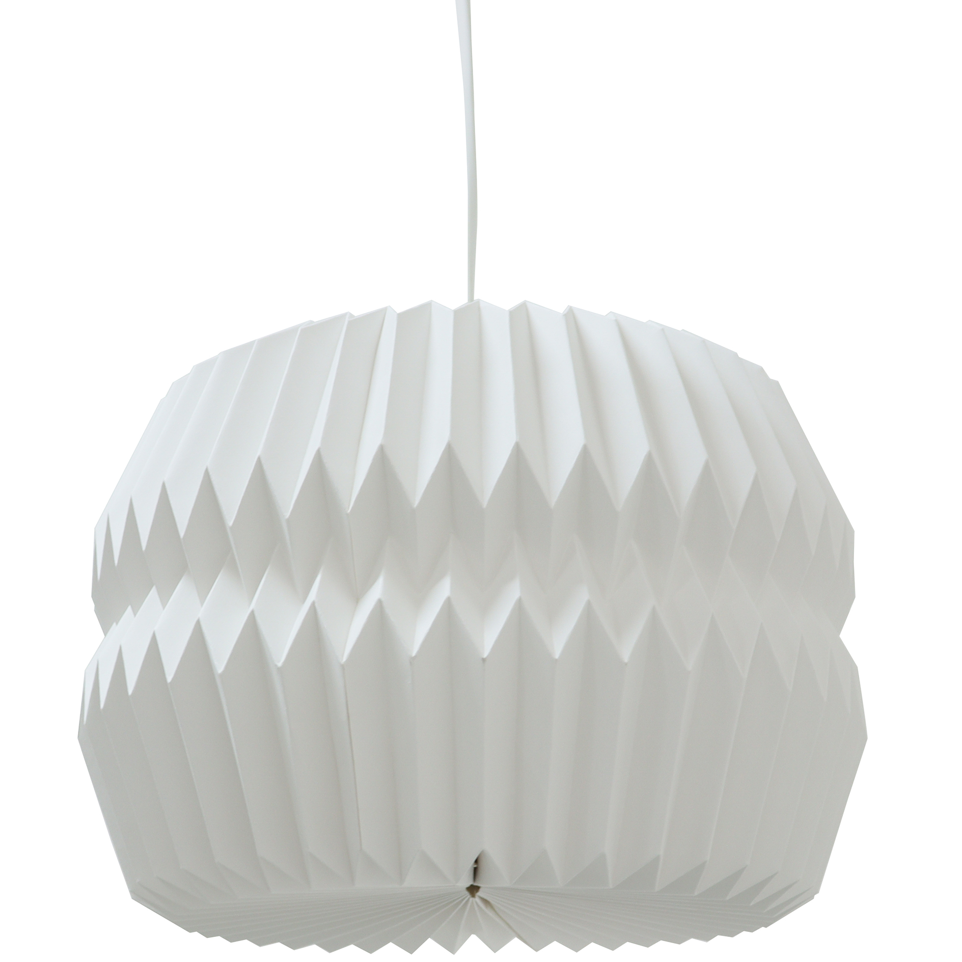 Lampenschirm - weiß - Faltdesign - Ø 28 cm
