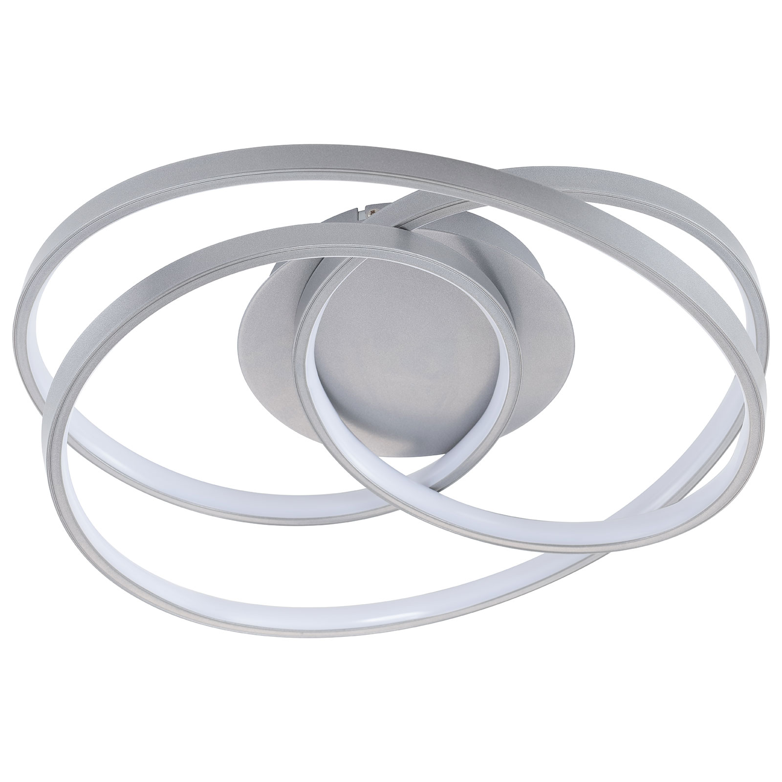 LAMPURA LED-Deckenleuchte SABILE - grau - Ø 39,5 cm