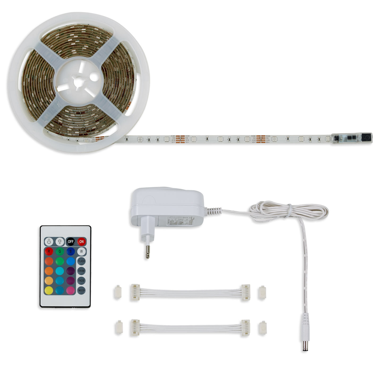 LAMPURA LED-Lichtband - 16 Farben - mit Fernbedienung - 5 Meter