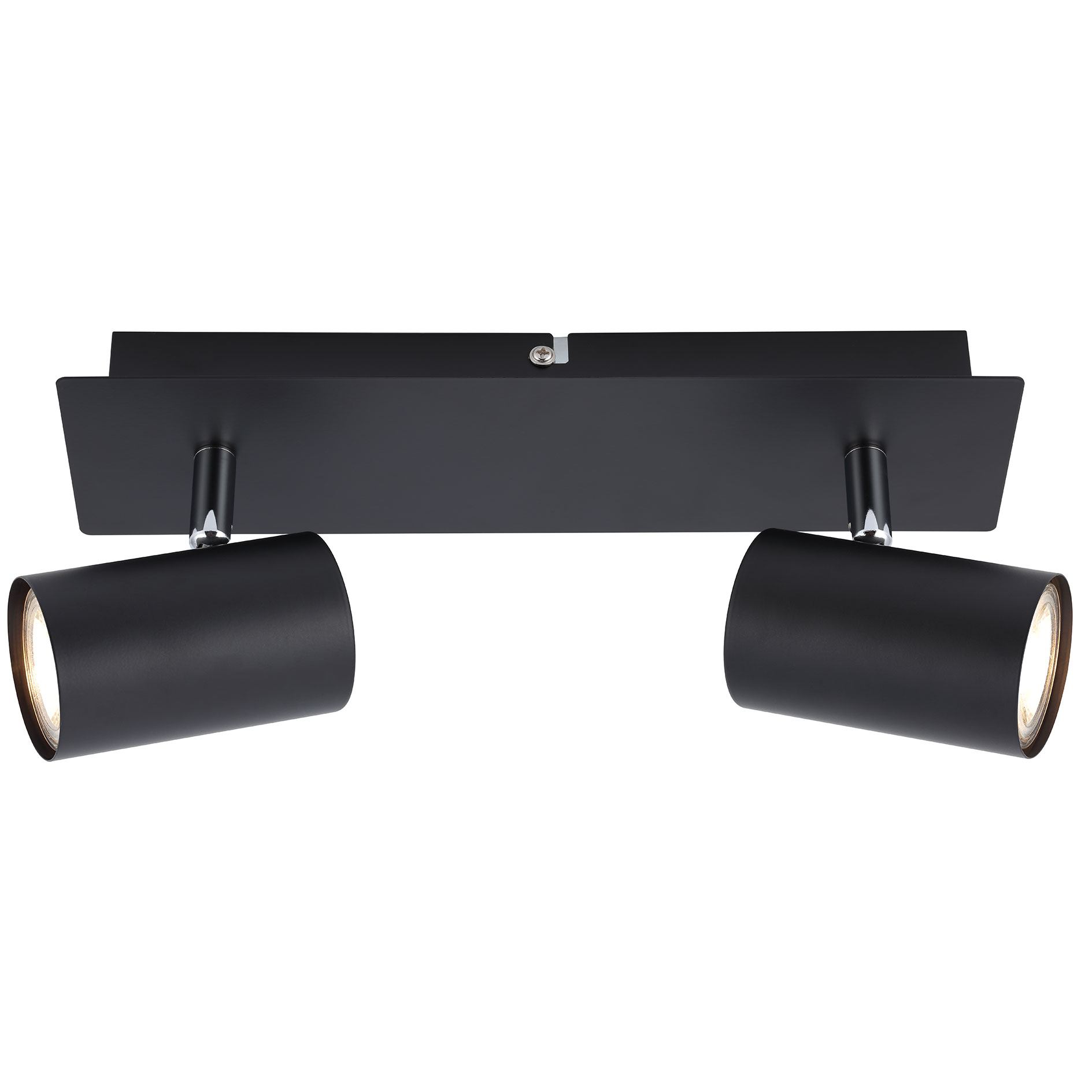 LAMPURA LED-Spotbalken - schwarz matt - 2-flammig
