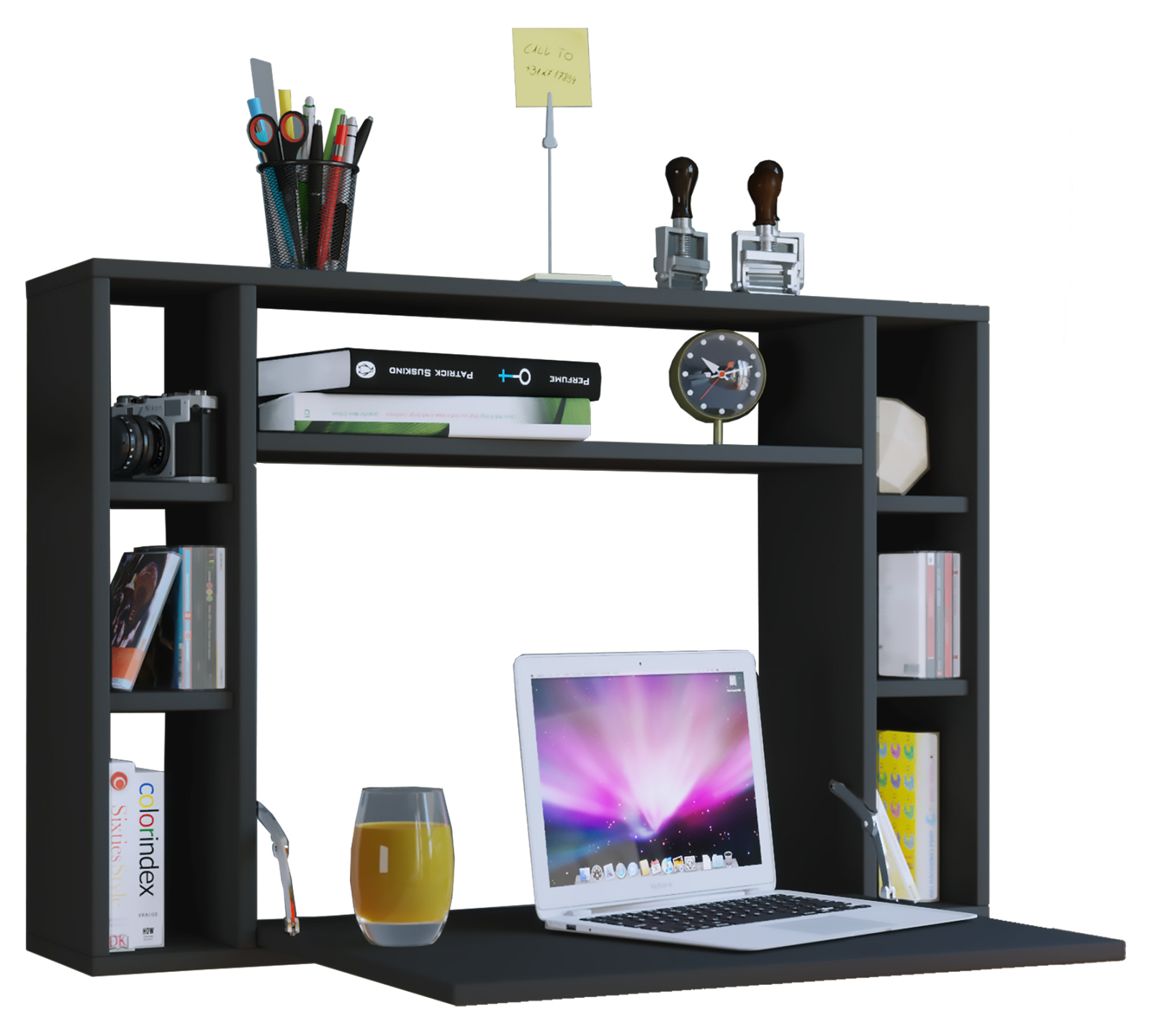 Laptoptisch WANDILA - schwarz - 90 cm breit
