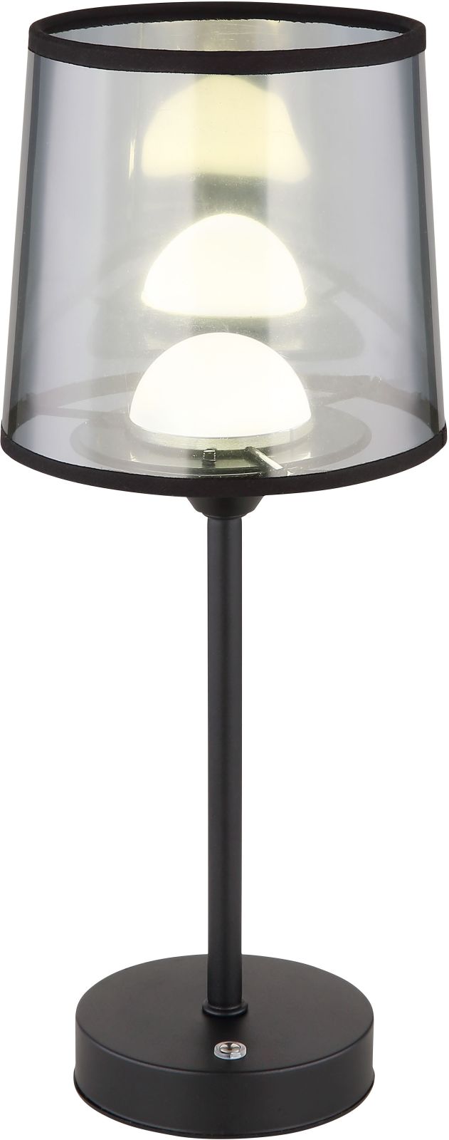 LED-Akku-Tischleuchte - schwarz matt - Touchdimmer - 35 cm
