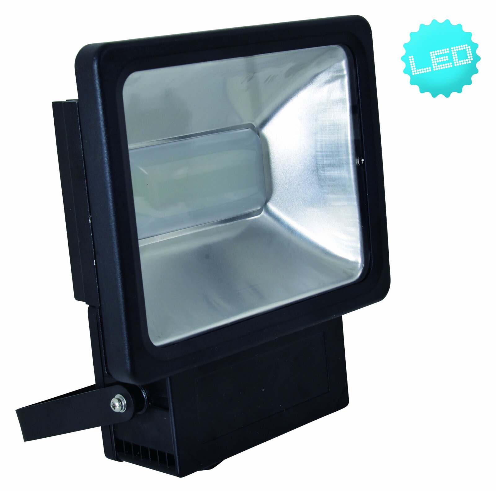 LED-Außen-Strahler - schwarz - Metall - Glas