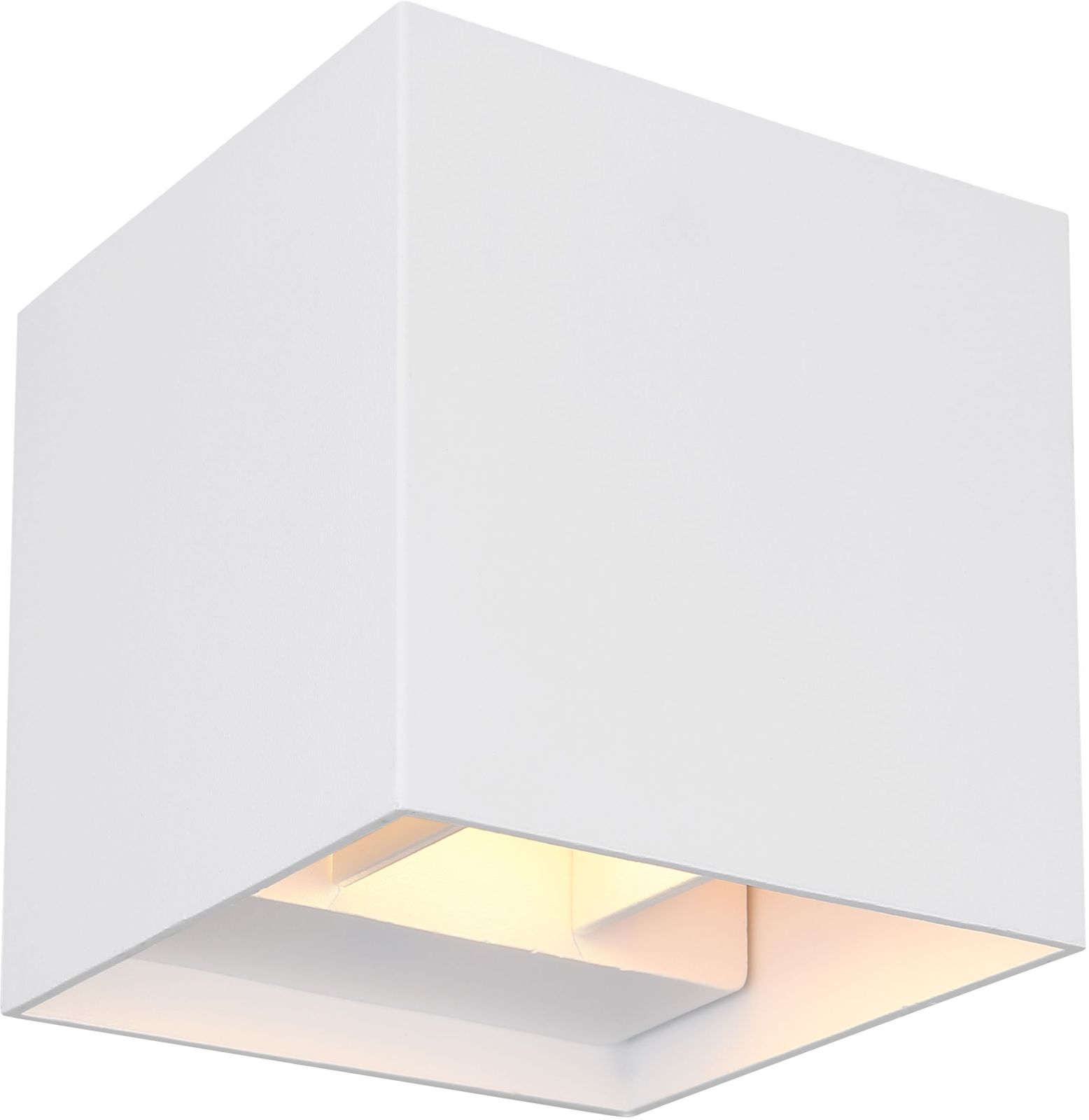 LED-Außenleuchte - weiß - Aluminium - 10 cm