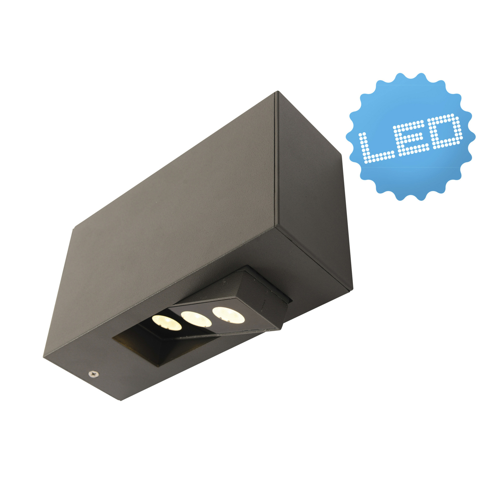 LED-Außenwandleuchte MORA - anthrazit - 20 cm