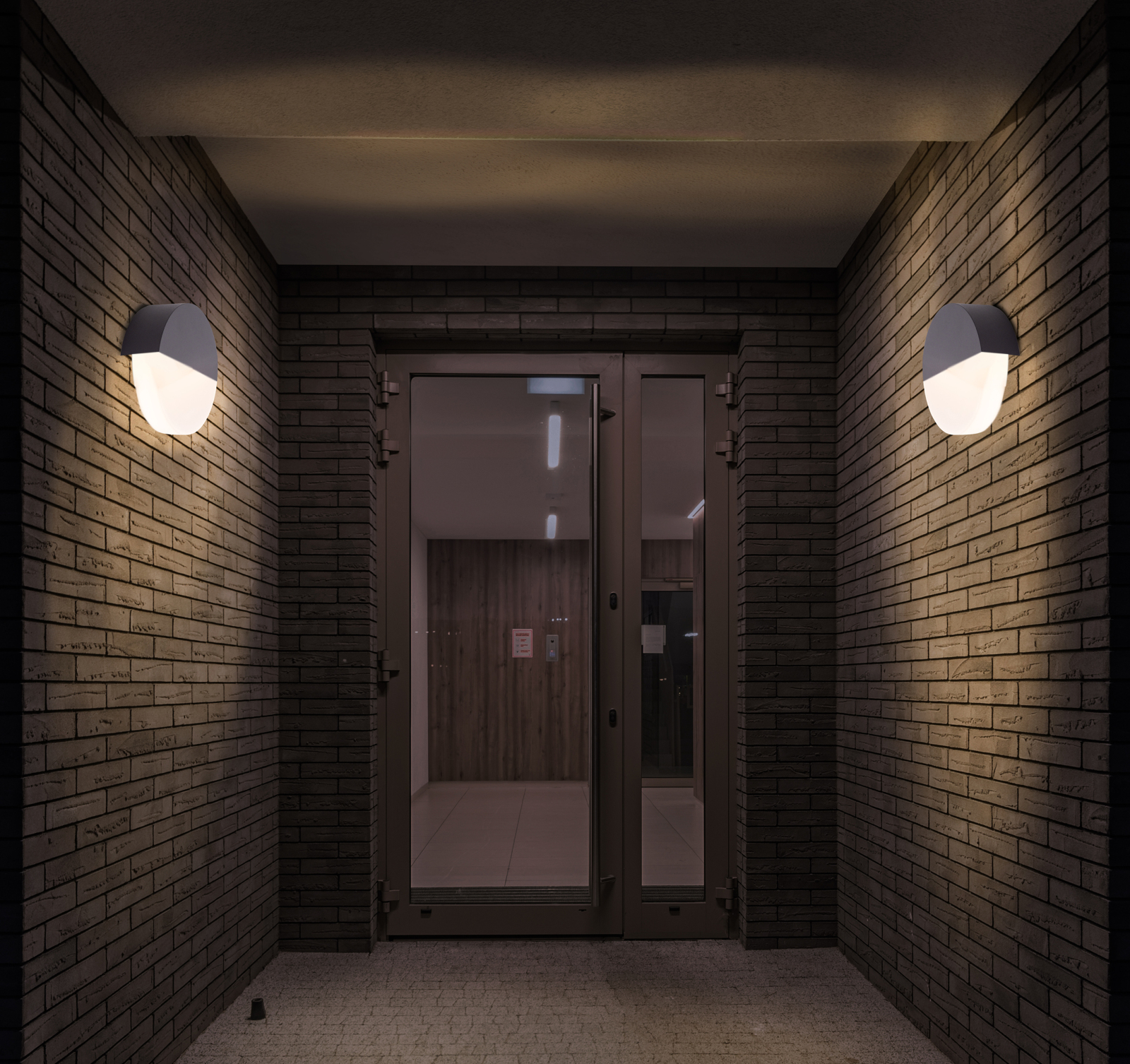 LED-Außenwandleuchte SOBRIO - anthrazit - 18 cm
