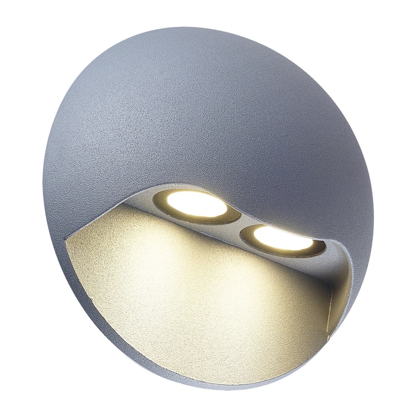 LED-Außenwandleuchte VEDUS - silber -13 cm