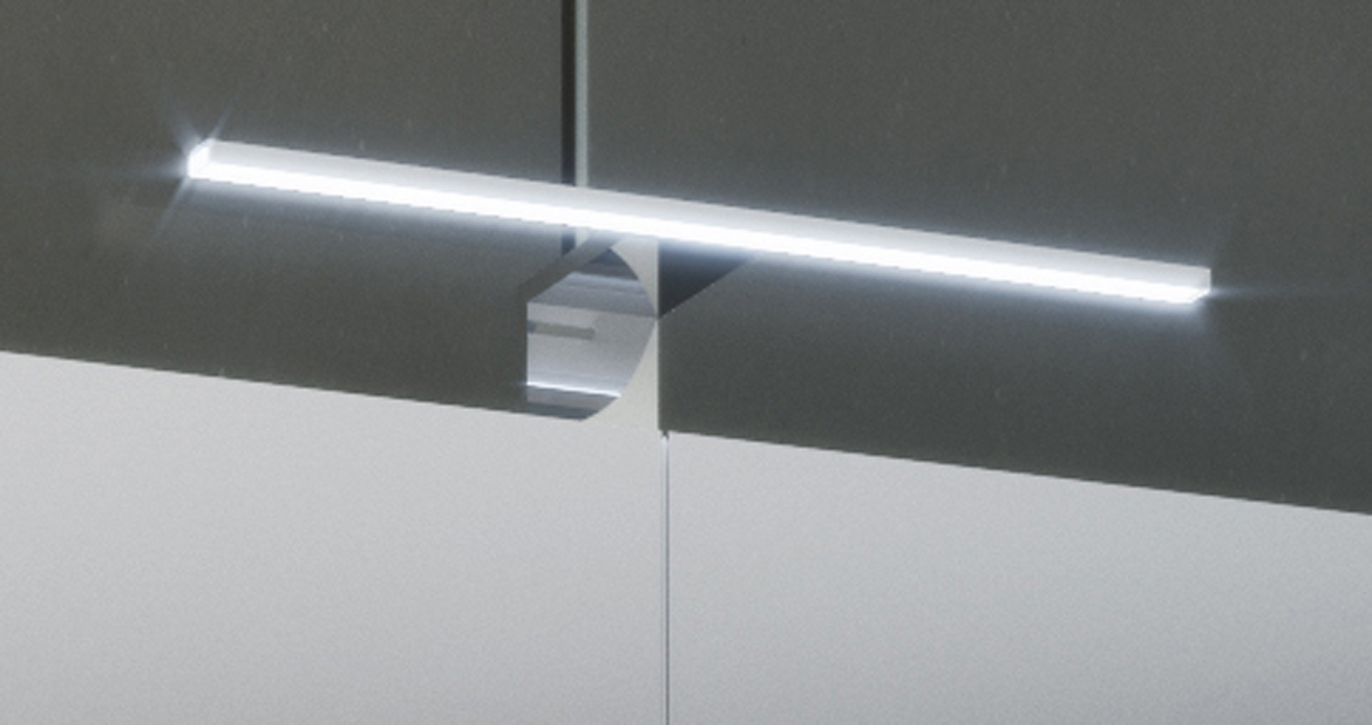 LED-Beleuchtung TENAS - silber - für Spiegelschränke