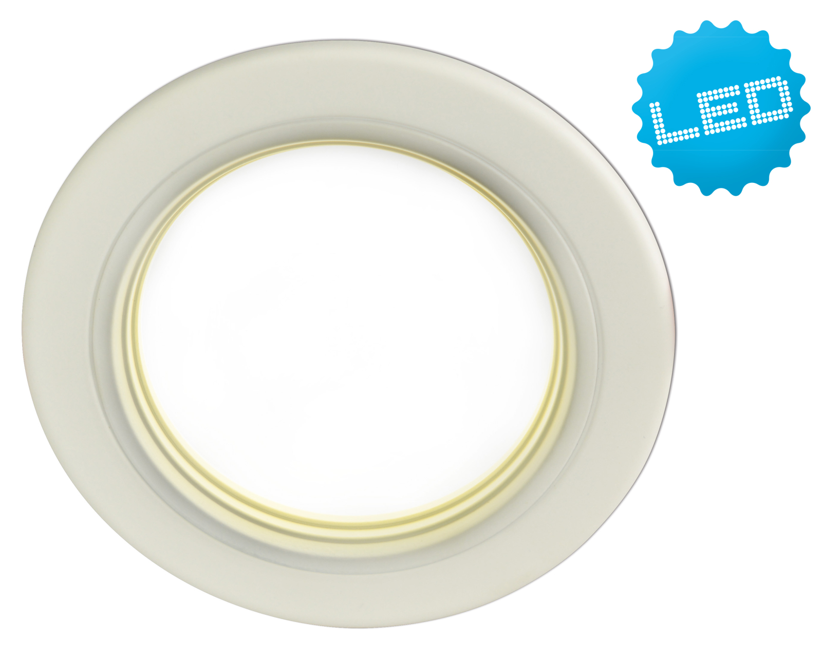 LED-Deckeneinbauleuchte POINT - weiß - Ø 17,5 cm