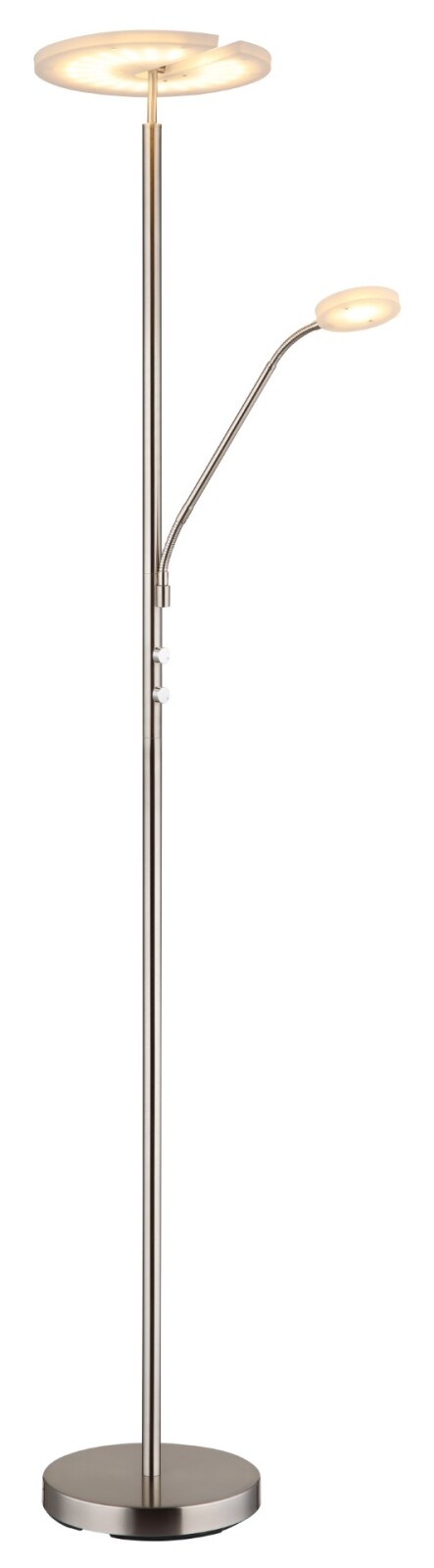 LED-Deckenfluter - Nickel matt - Flexo - 180 cm