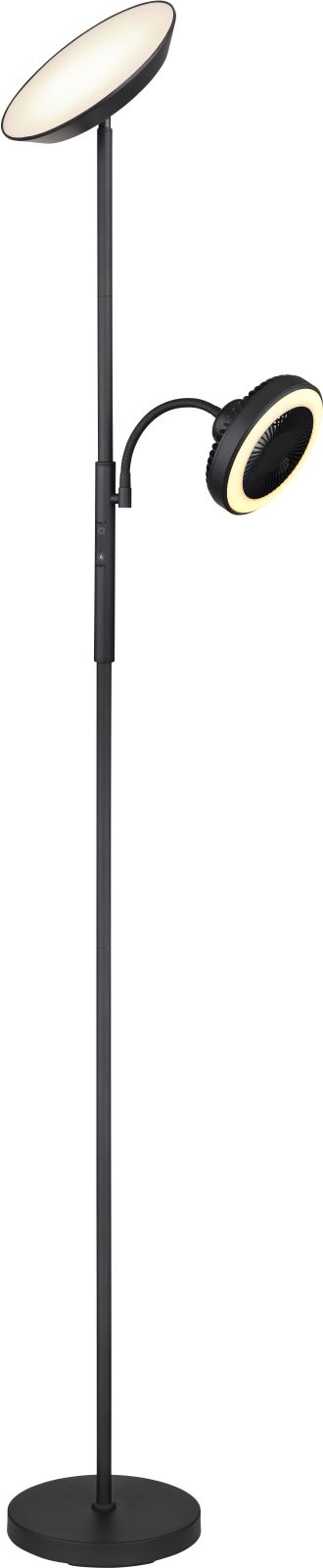 LED-Deckenfluter - schwarz matt - dreh- und schwenkbar