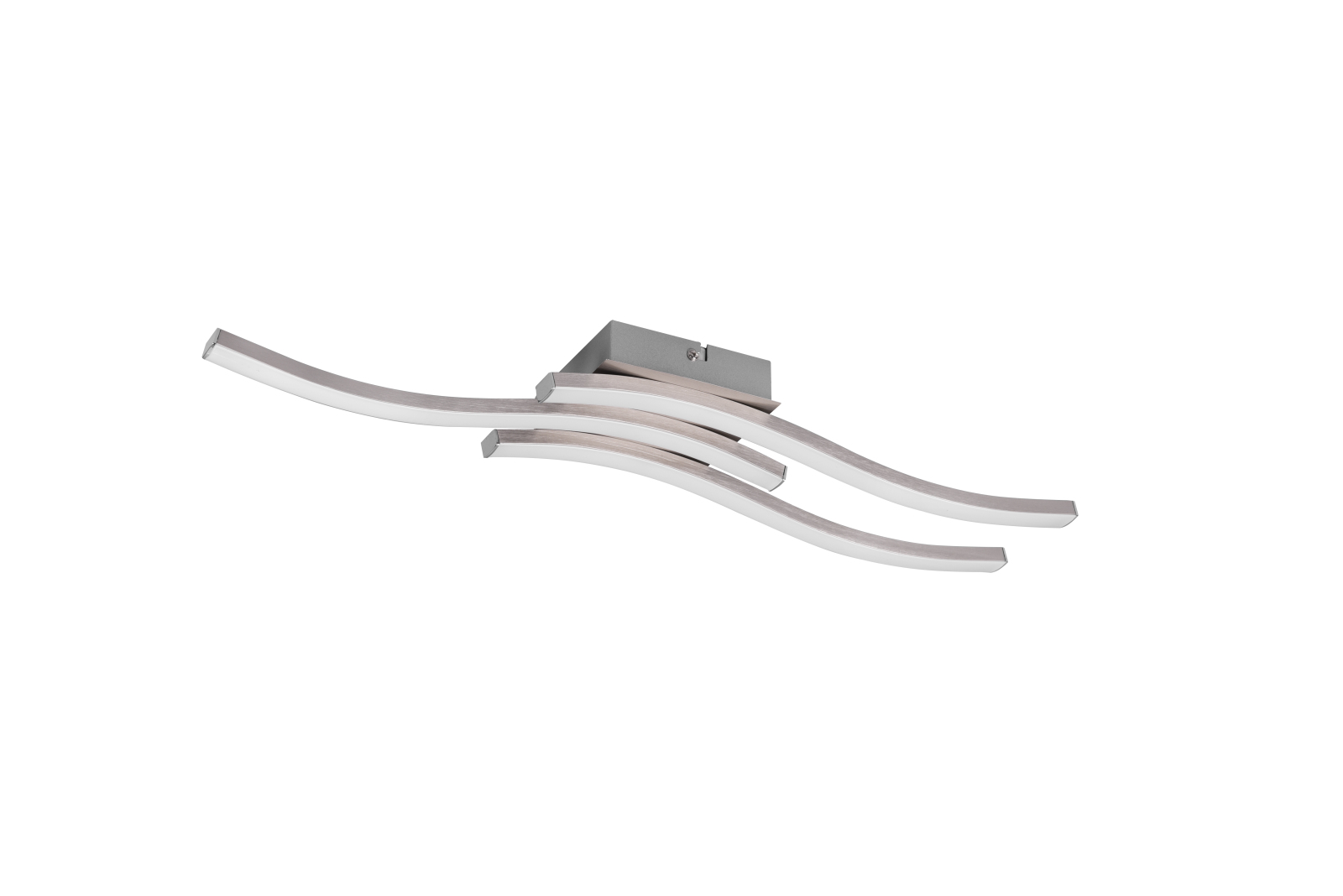 LED-Deckenlampe - Nickel matt - Metall - 56 cm
