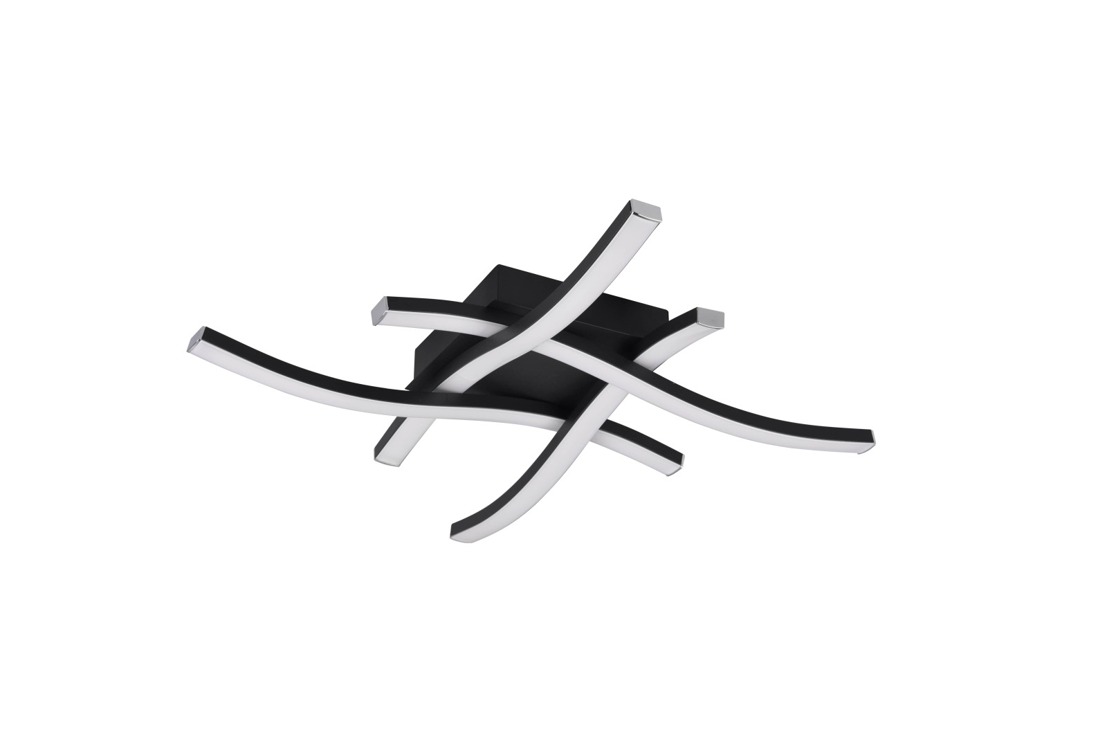 LED-Deckenlampe - schwarz matt - dimmbar - 46 cm