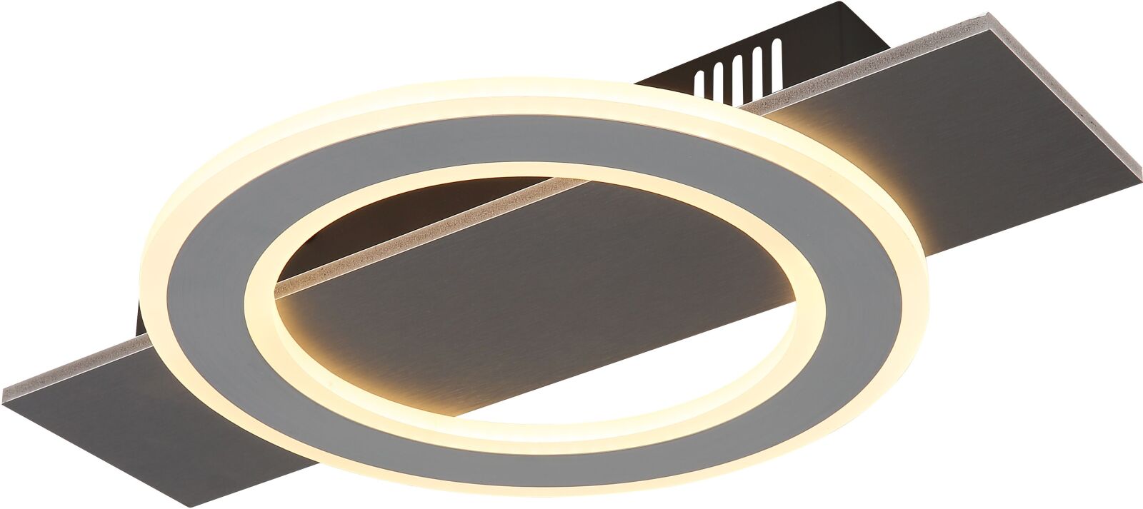 LED-Deckenleuchte - anthrazit gebürstet - grau gebürstet - 44 cm