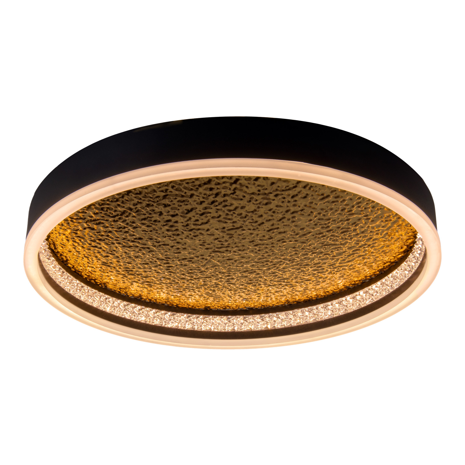 LED-Deckenleuchte ARANY - schwarz-gold - 40 cm