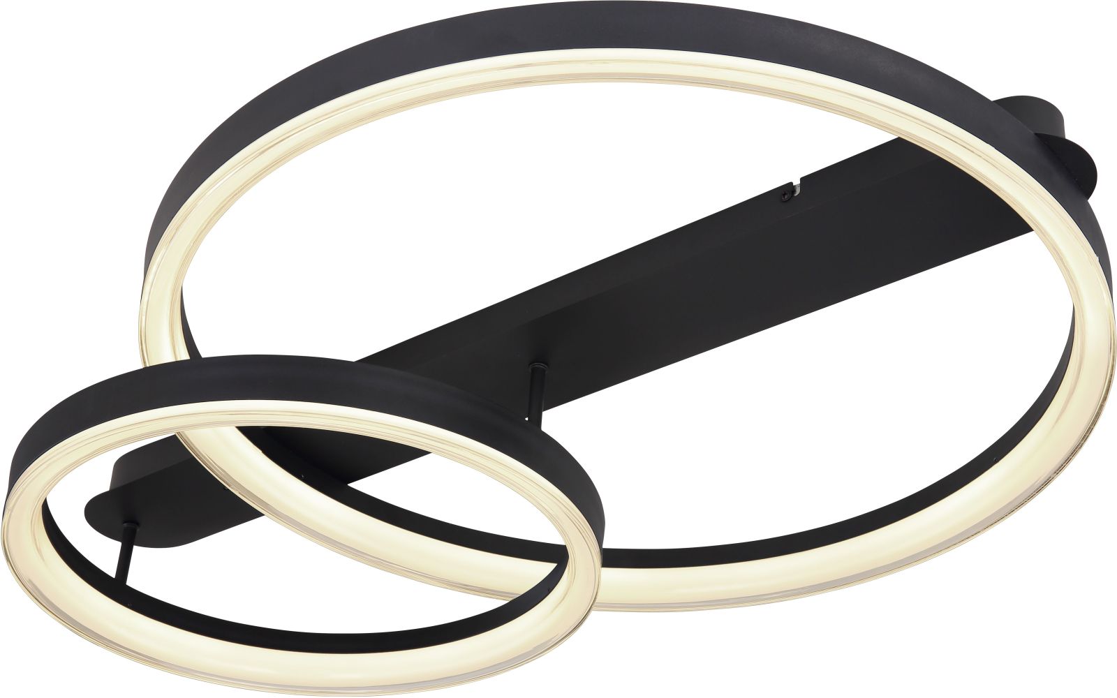 LED-Deckenleuchte AUGUSTO - schwarz - dimmbar - 82,5 cm