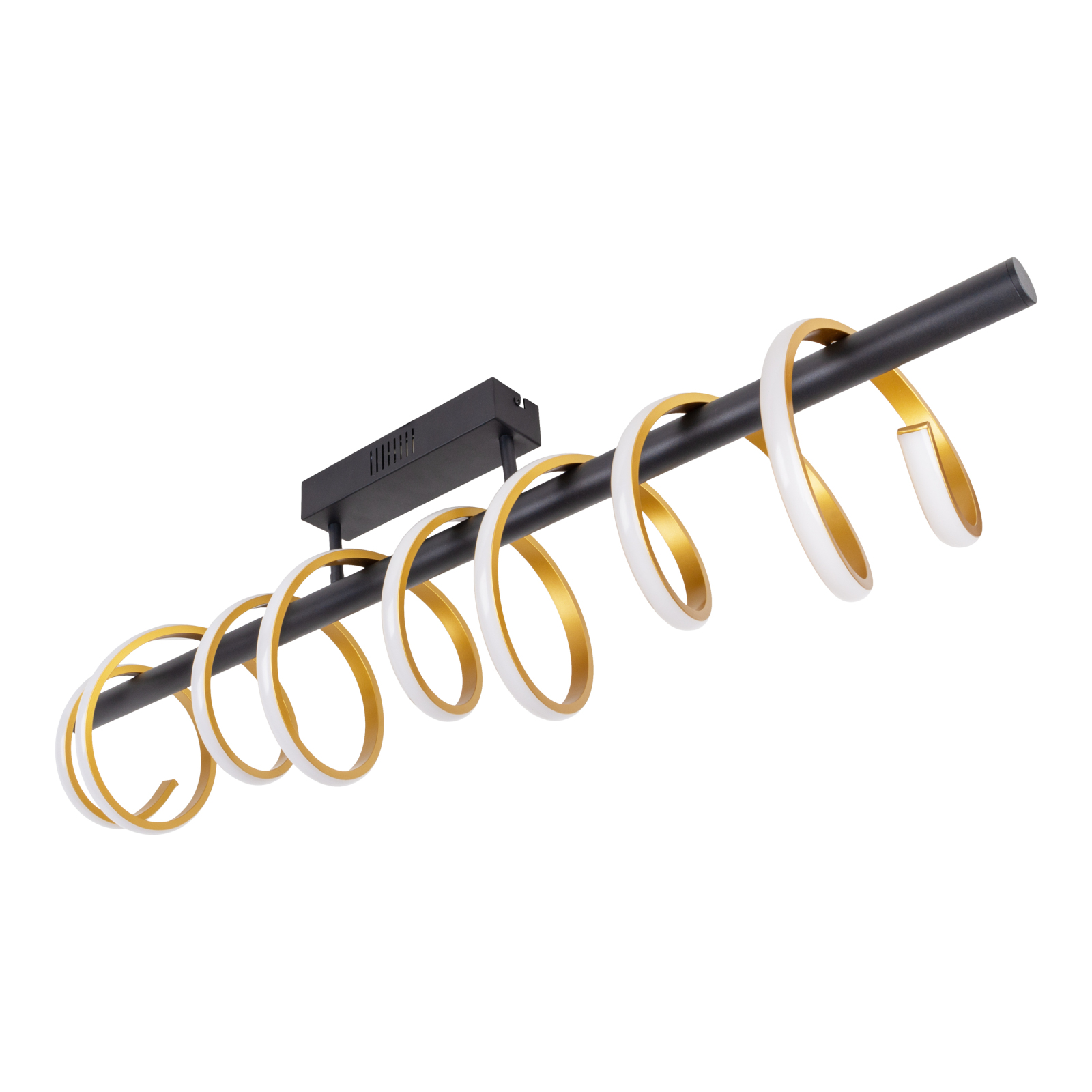 LED-Deckenleuchte BELLEZA - schwarz-gold - dimmbar