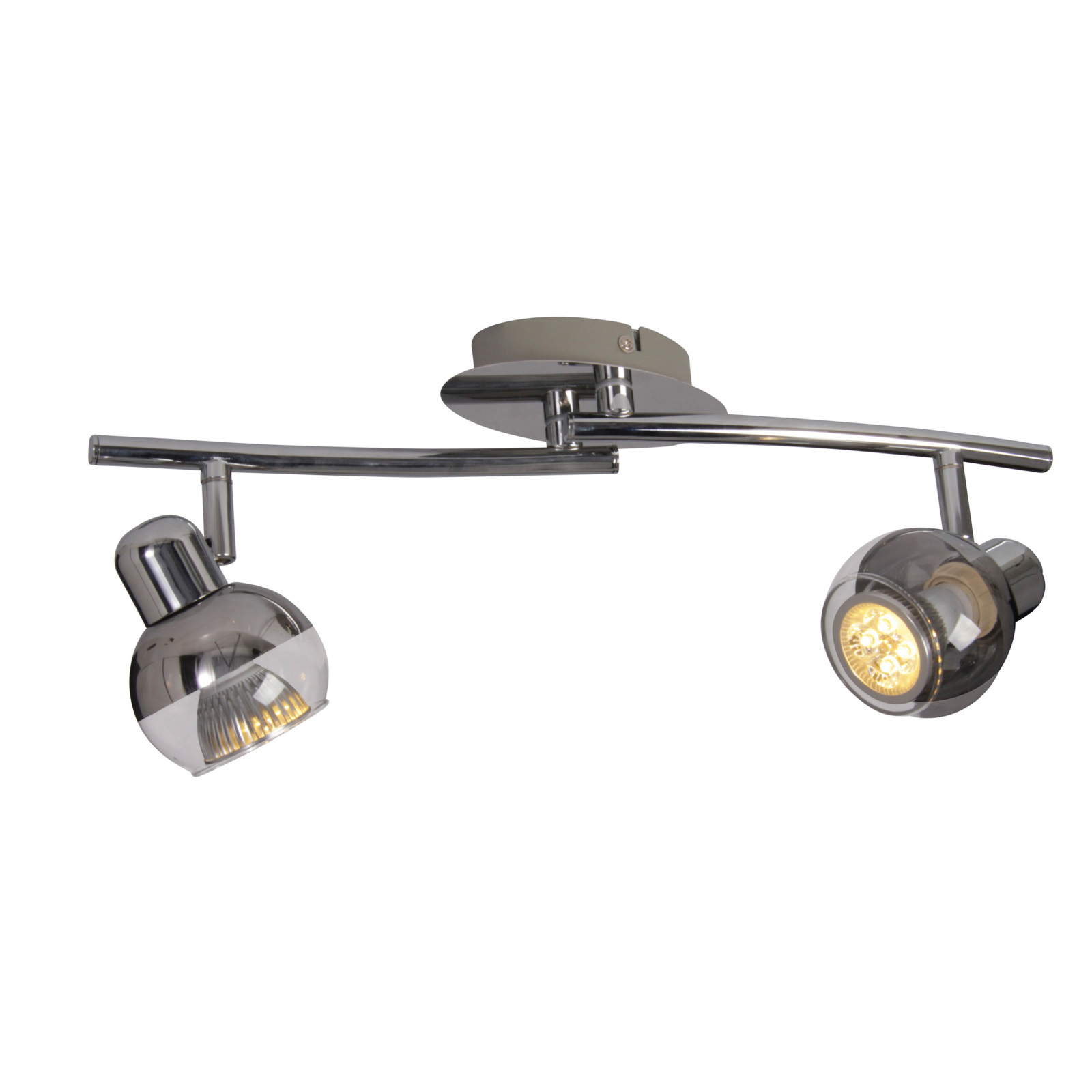 LED-Deckenleuchte BOCCIA - chrom - 2-flammig - 41 cm