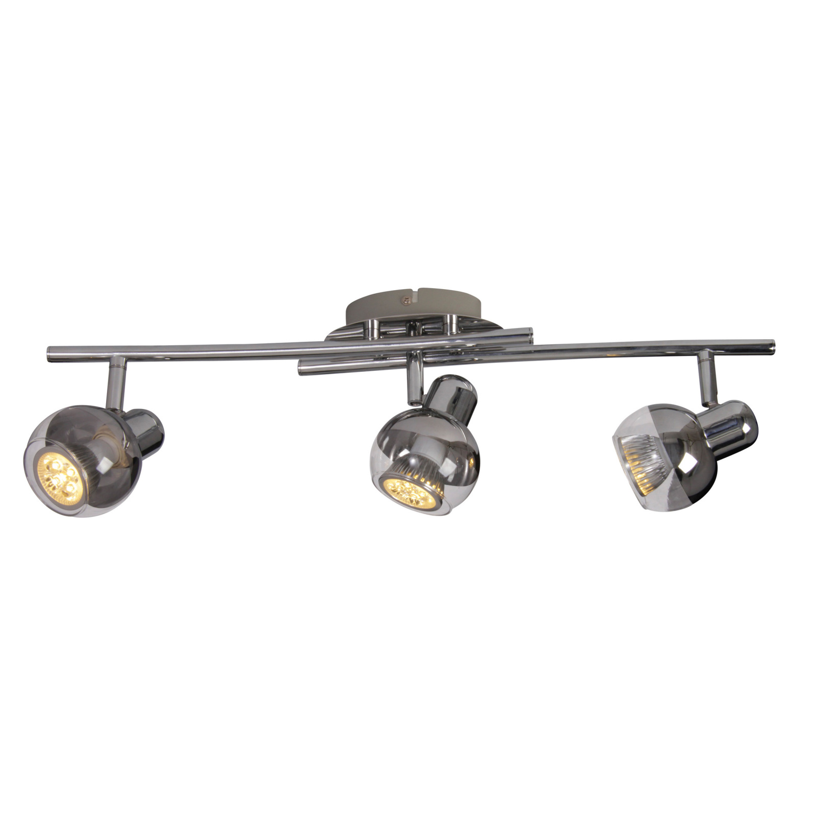 LED-Deckenleuchte BOCCIA - chrom - 3-flammig - 55 cm