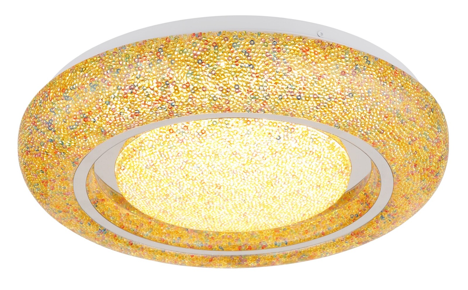 LED-Deckenleuchte - bunt - Kunststoffkristalle - Ø 38 cm