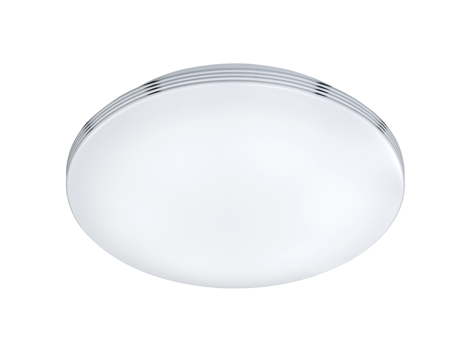 LED-Deckenleuchte - Chrom - Acrylglas weiß - Ø 41 cm