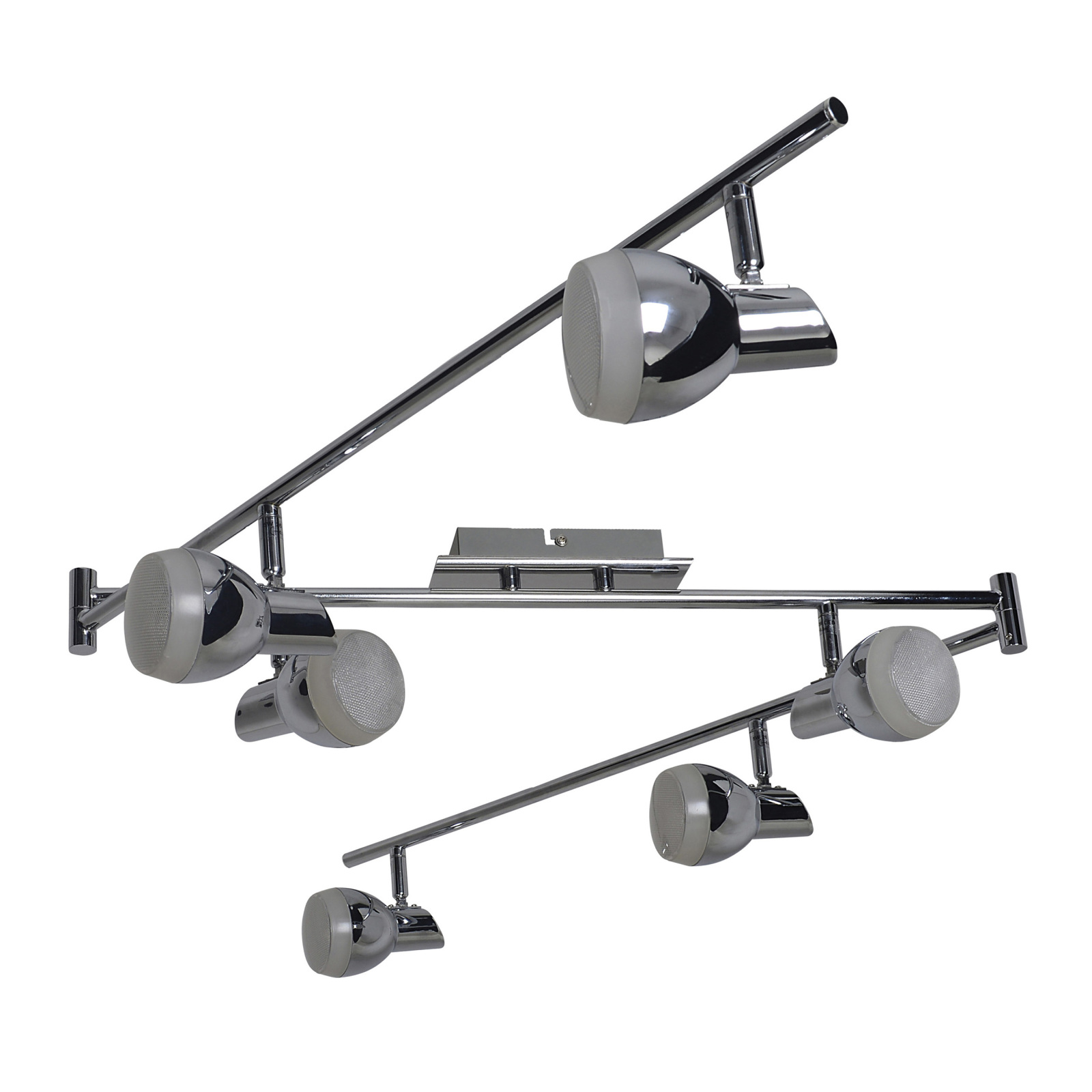 LED-Deckenleuchte CHROMEY - Chrom - 180 cm