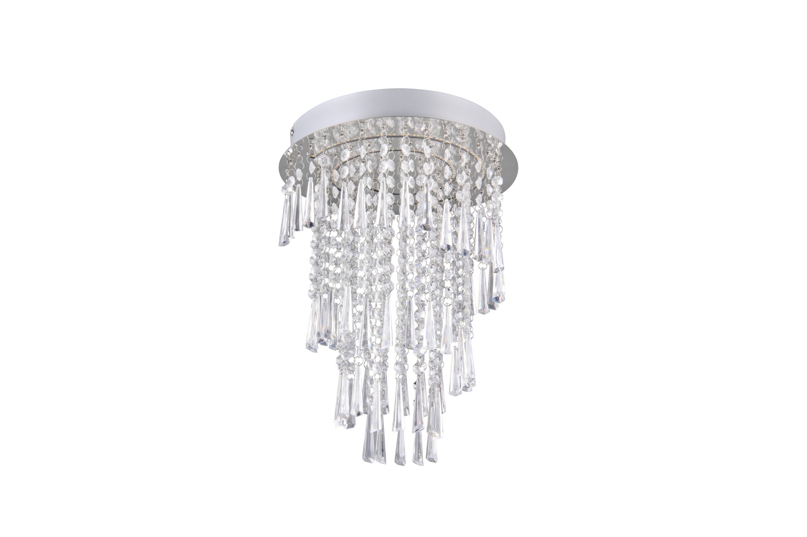 LED-Deckenleuchte - chromfarben - Ø 30 cm