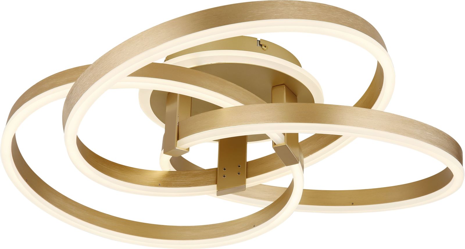 LED-Deckenleuchte - gold - Aluminium gebürstet - dimmbar