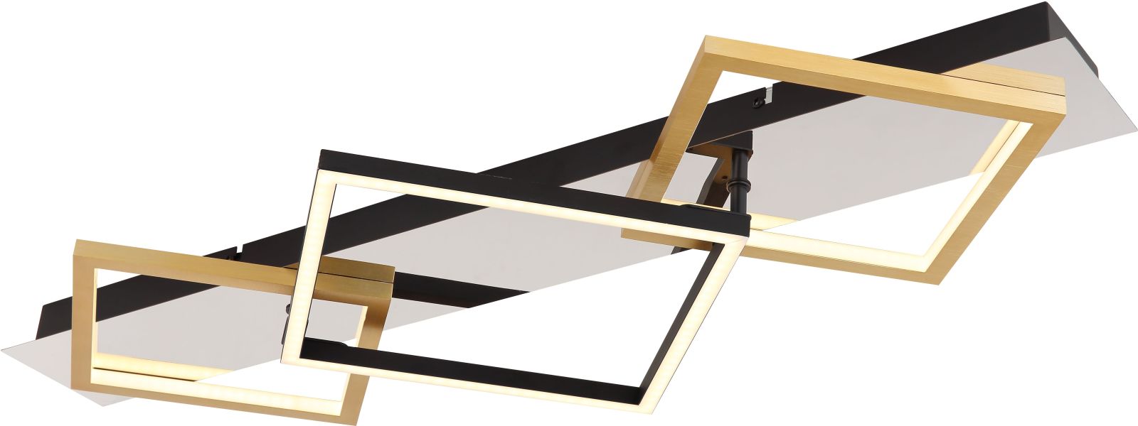 LED-Deckenleuchte - goldfarben - Aluminium - 78 cm breit