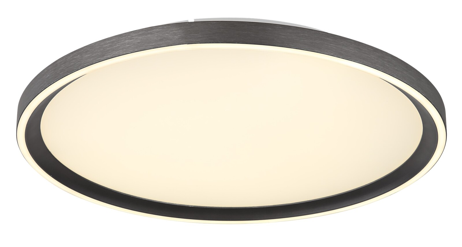 LED-Deckenleuchte - grau-opal-weiß - mit Fernbedienung - Ø 40 cm