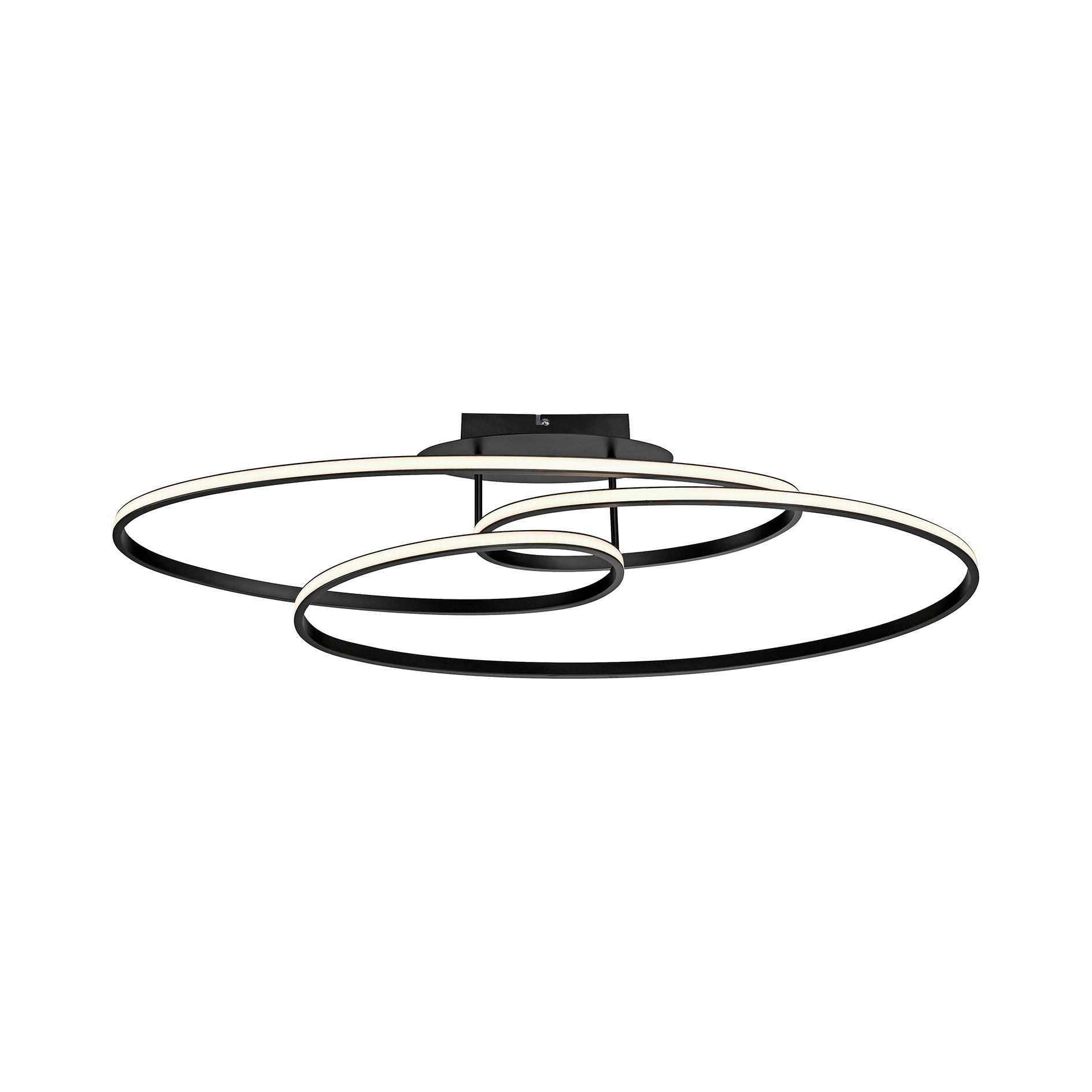 LED-Deckenleuchte LUMACA - schwarz - 80 cm
