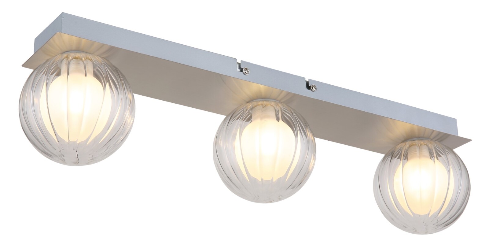 LED-Deckenleuchte - Nickel matt - 3-flammig