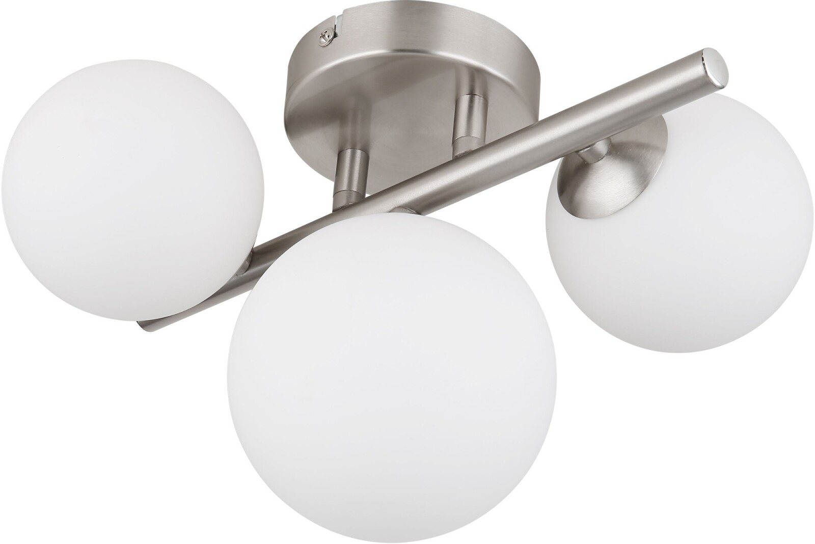 EGLO LED Deckenlampe Brea – 4x5W, 1920 Lumen, Warmweiß, Stahl/Alu In Nickel-matt