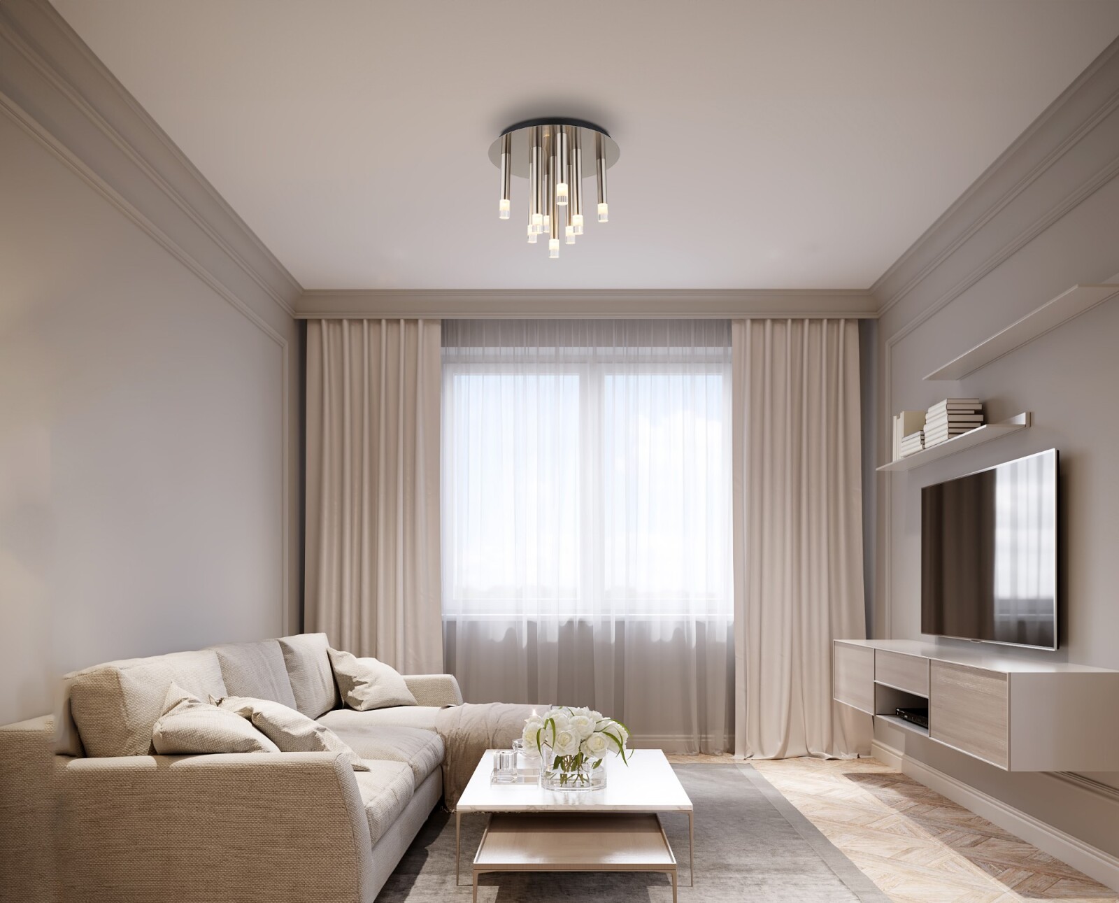 LED Deckenleuchte Dago Mit Glasschirm – Nickel Satiniert, G9 Fassung, Ø16 Cm, IP20