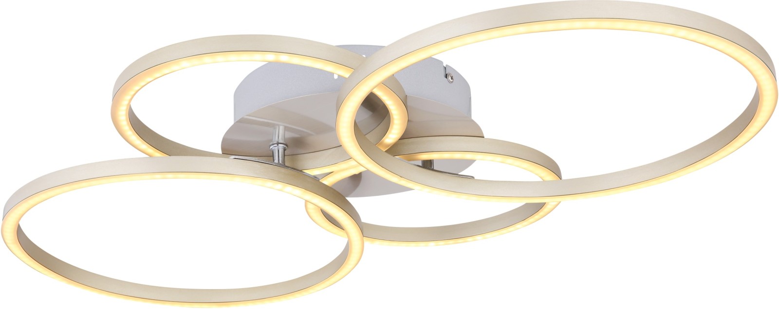 LED-Deckenleuchte - nickelfarben - 65,5 cm