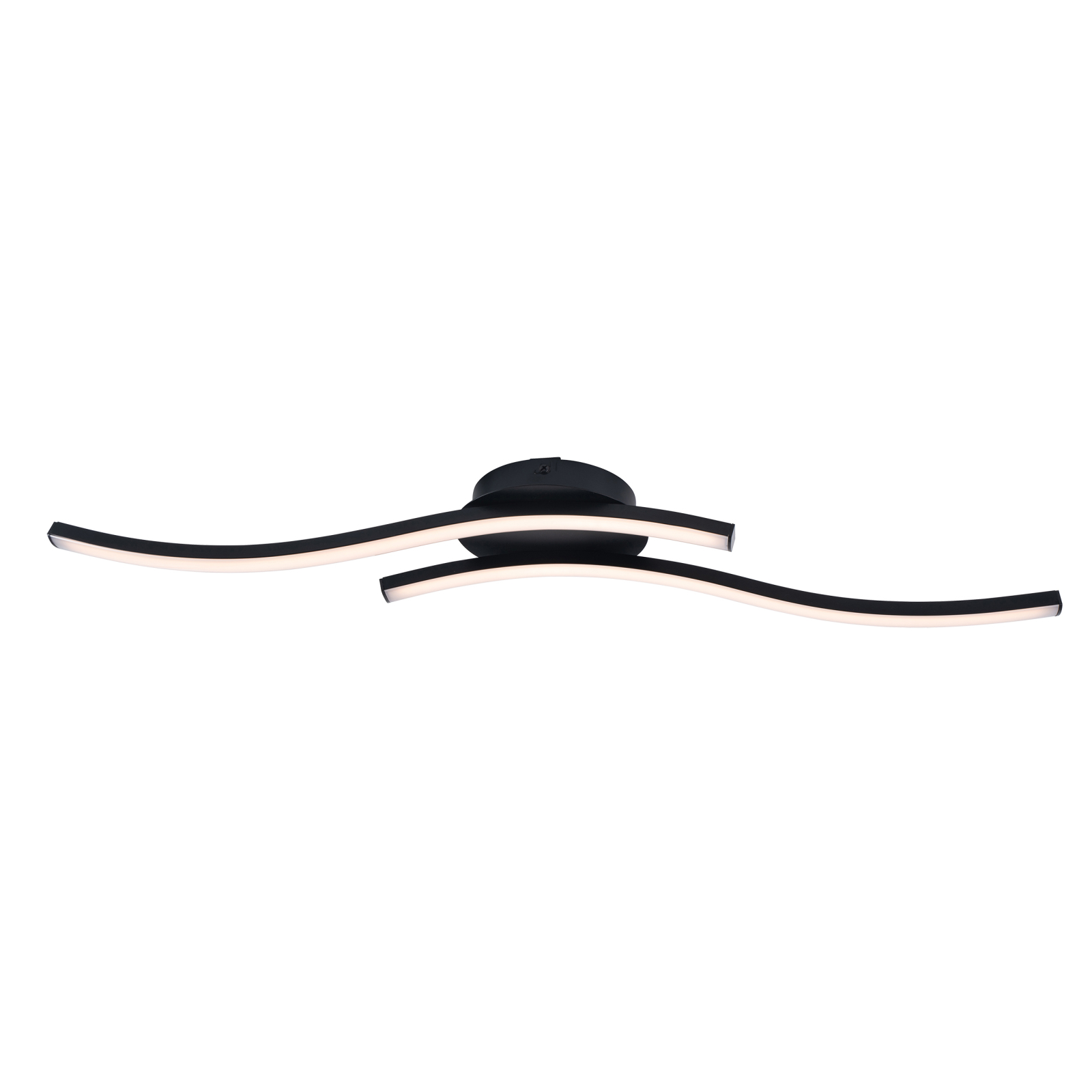 LED-Deckenleuchte ONDA - schwarz - 66 cm lang