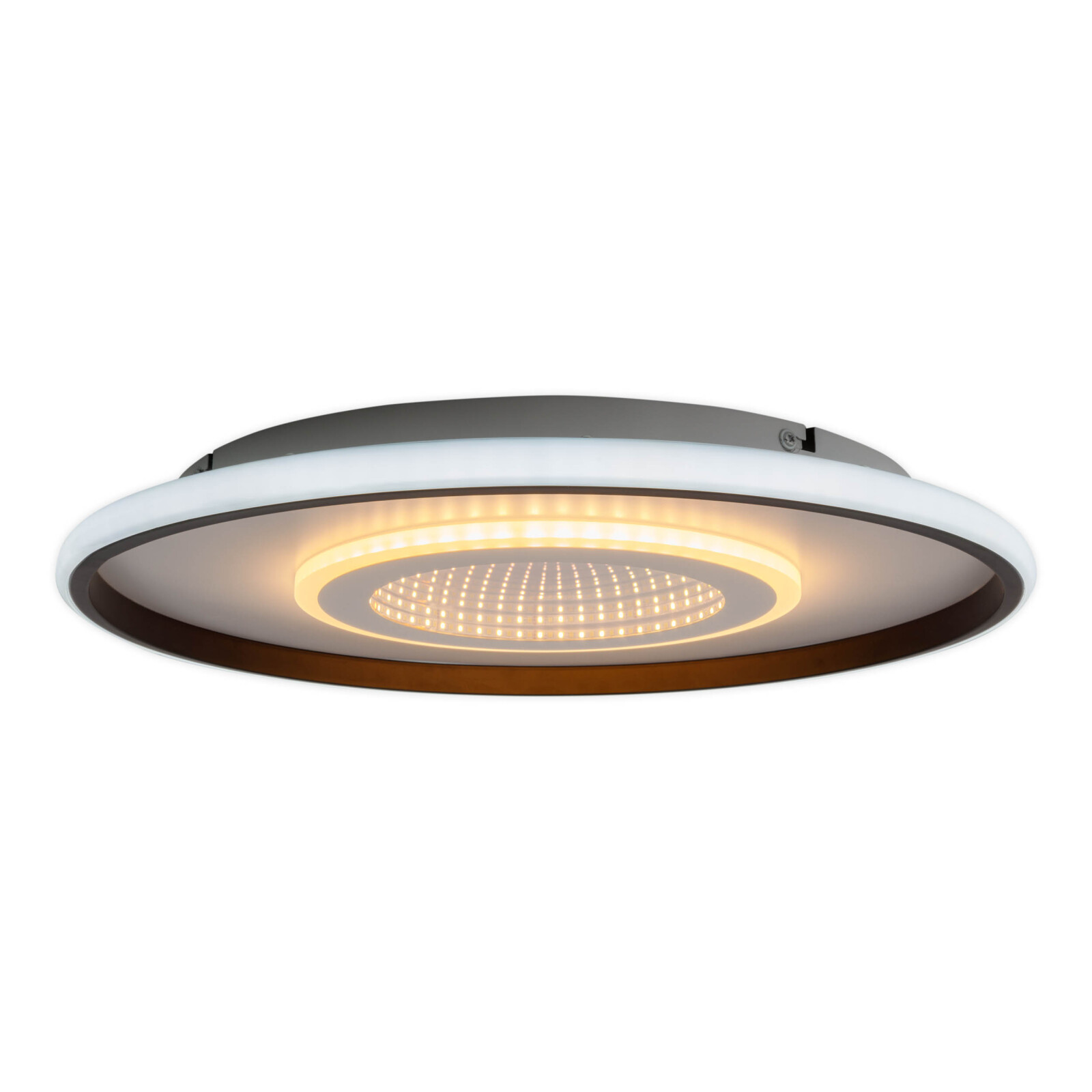 LED-Deckenleuchte REDONA - weiß-schwarz - dimmbar - Ø 50 cm