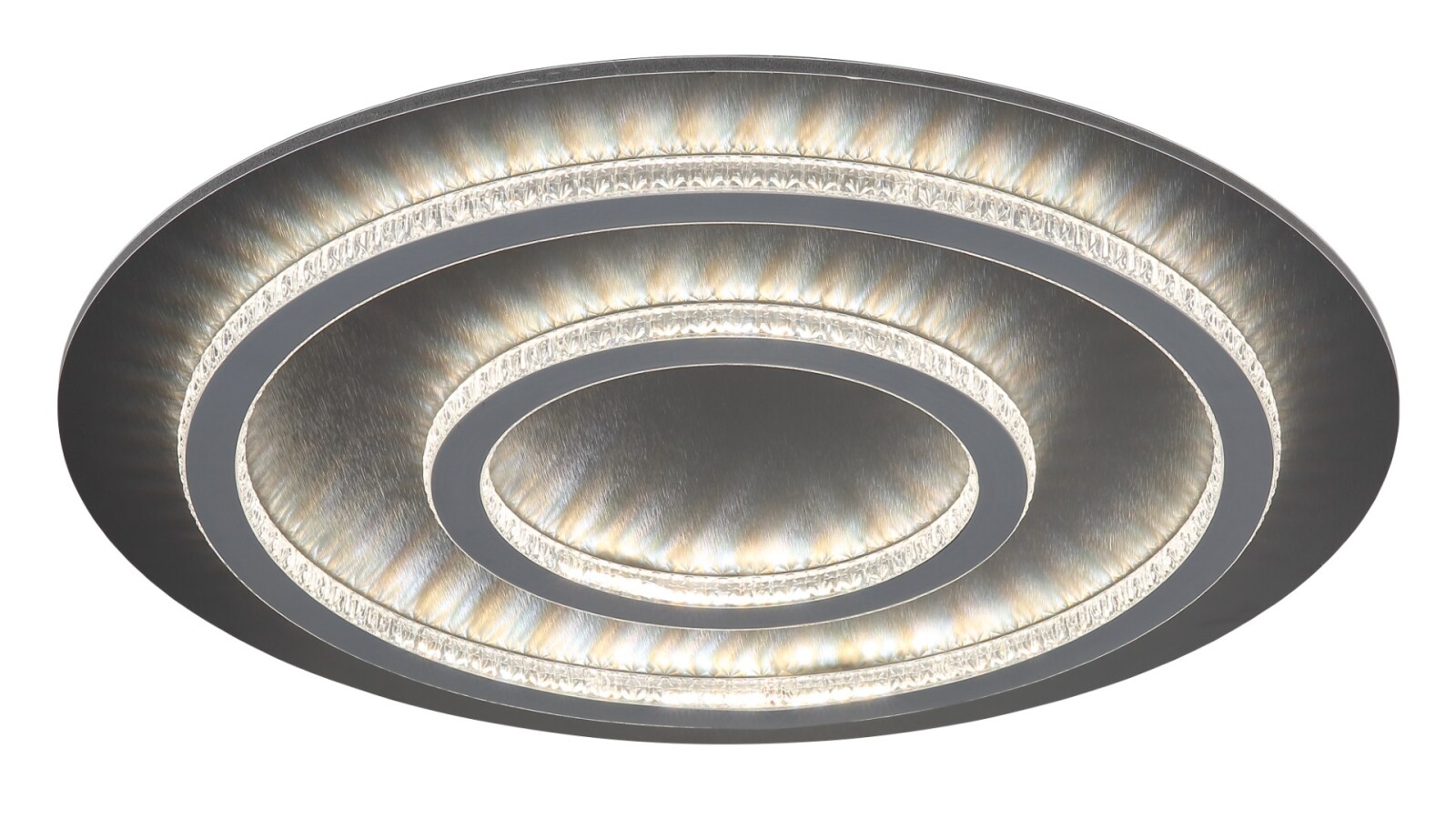 LED-Deckenleuchte - schwarz-anthrazit-hellgrau matt - Ø 55 cm