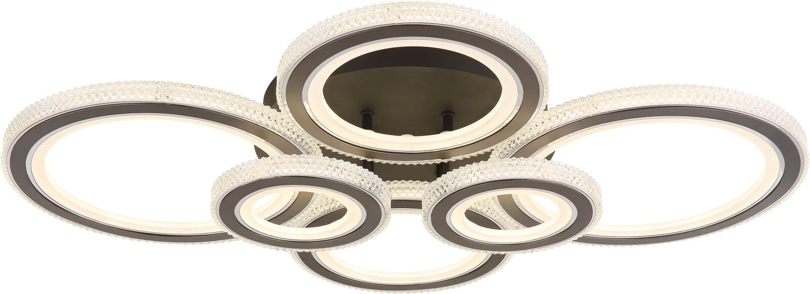 LED-Deckenleuchte - schwarz-anthrazit-opal - dimmbar
