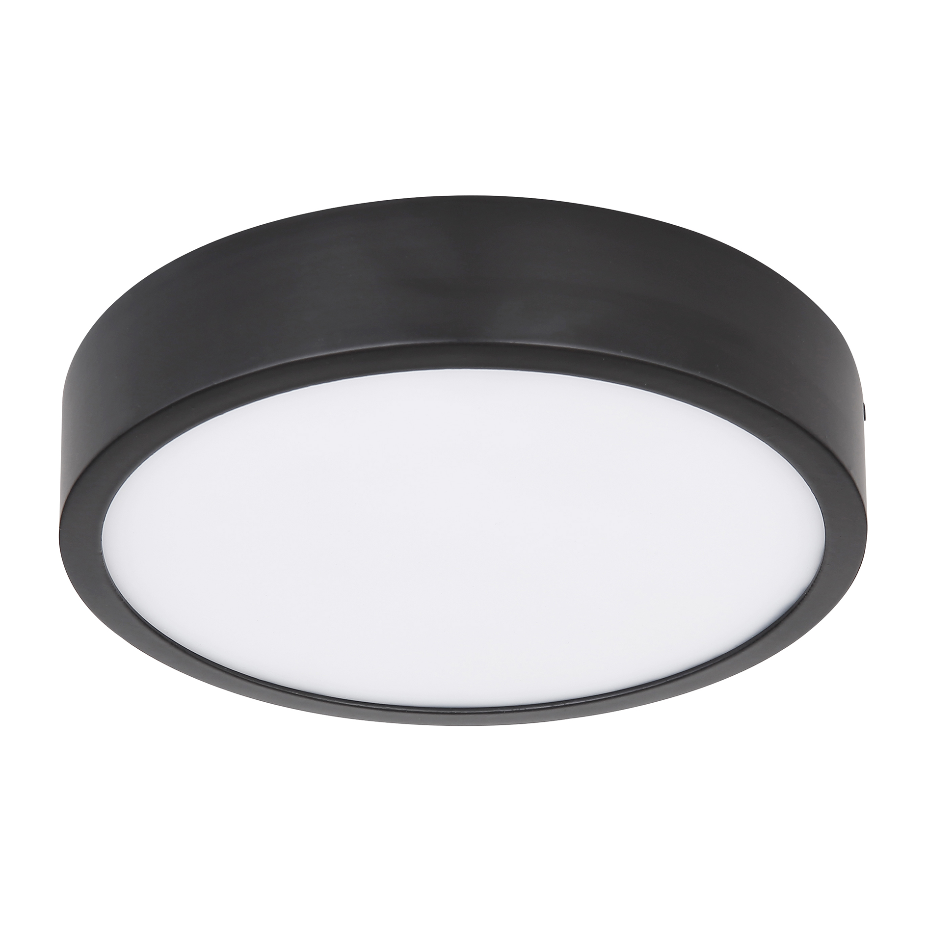 LED-Deckenleuchte - schwarz matt - Ø 15 cm