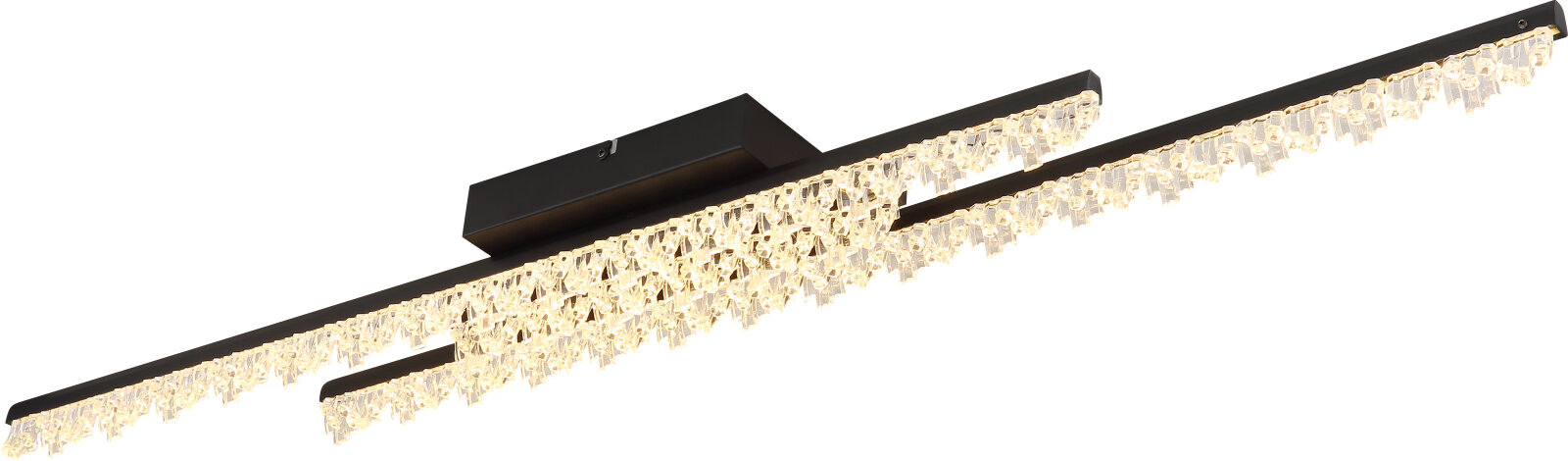 LED-Deckenleuchte - schwarz matt - 102 cm