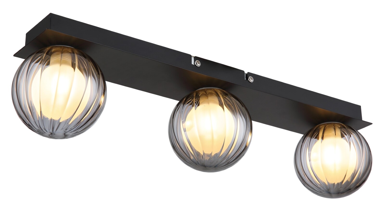 LED-Deckenleuchte - schwarz matt - 3-flammig