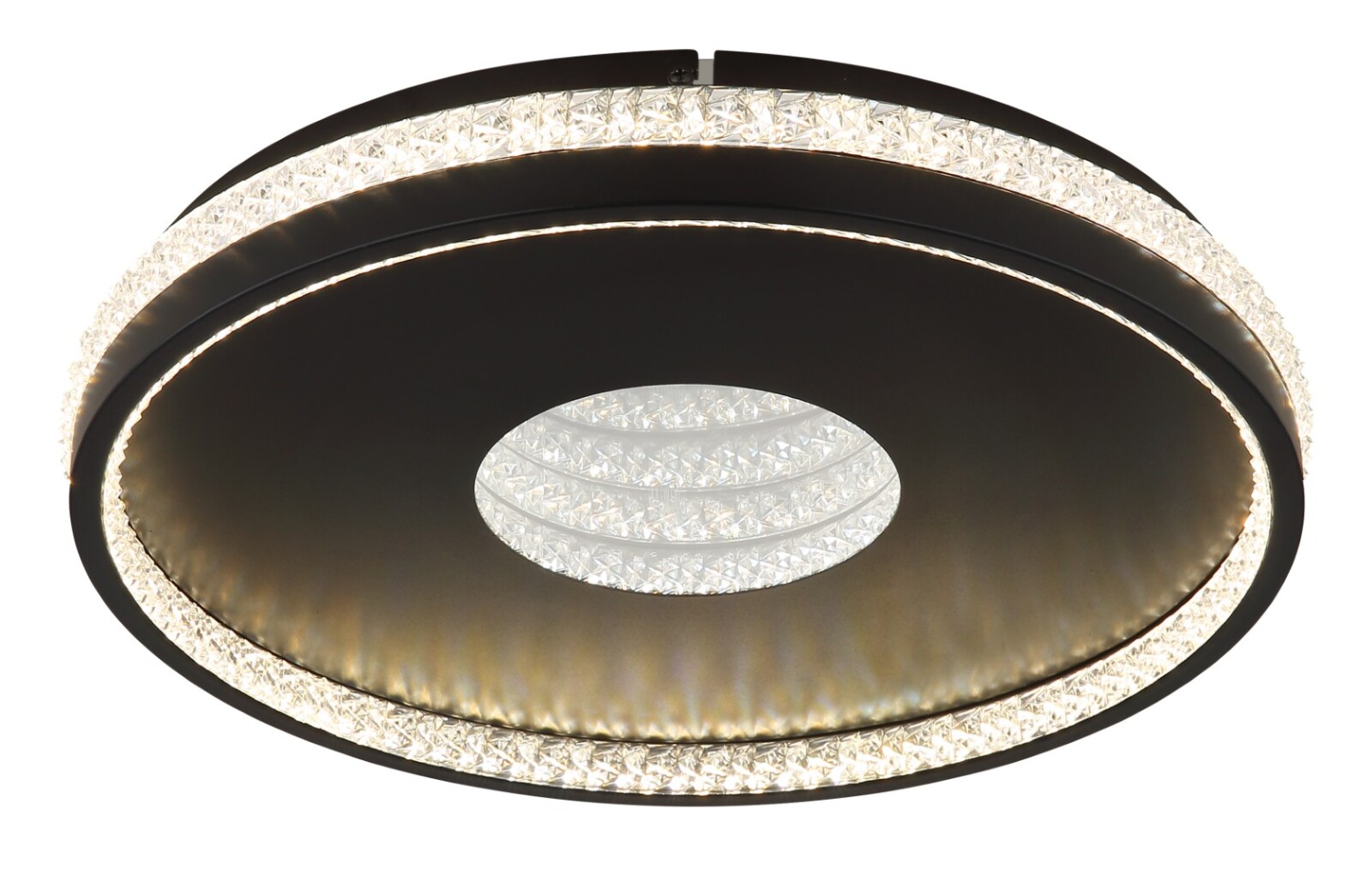 LED-Deckenleuchte - schwarz matt - dimmbar - Ø 41 cm
