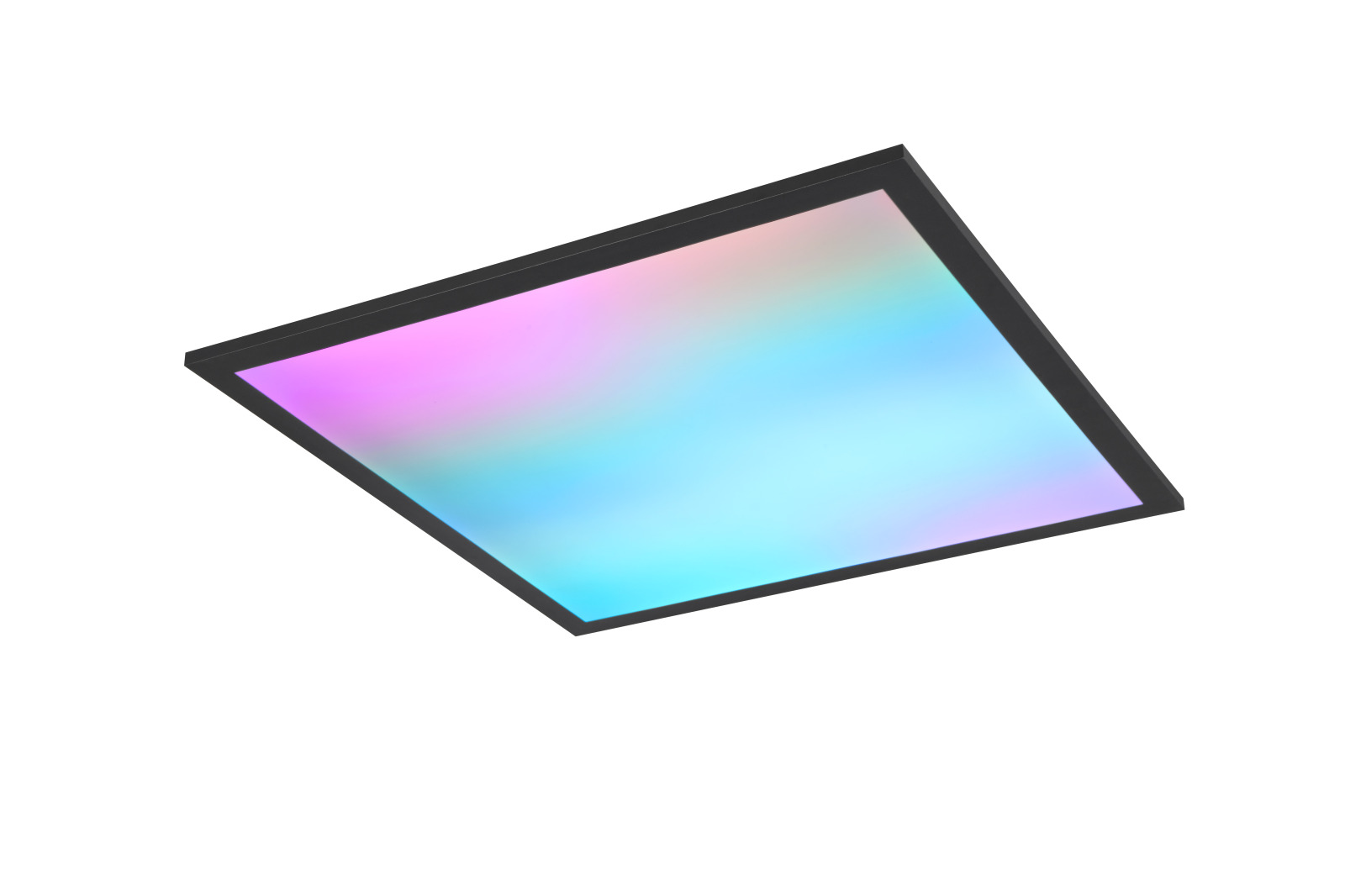 LED-Deckenleuchte - schwarz matt - RGB-Farbwechsel - dimmbar