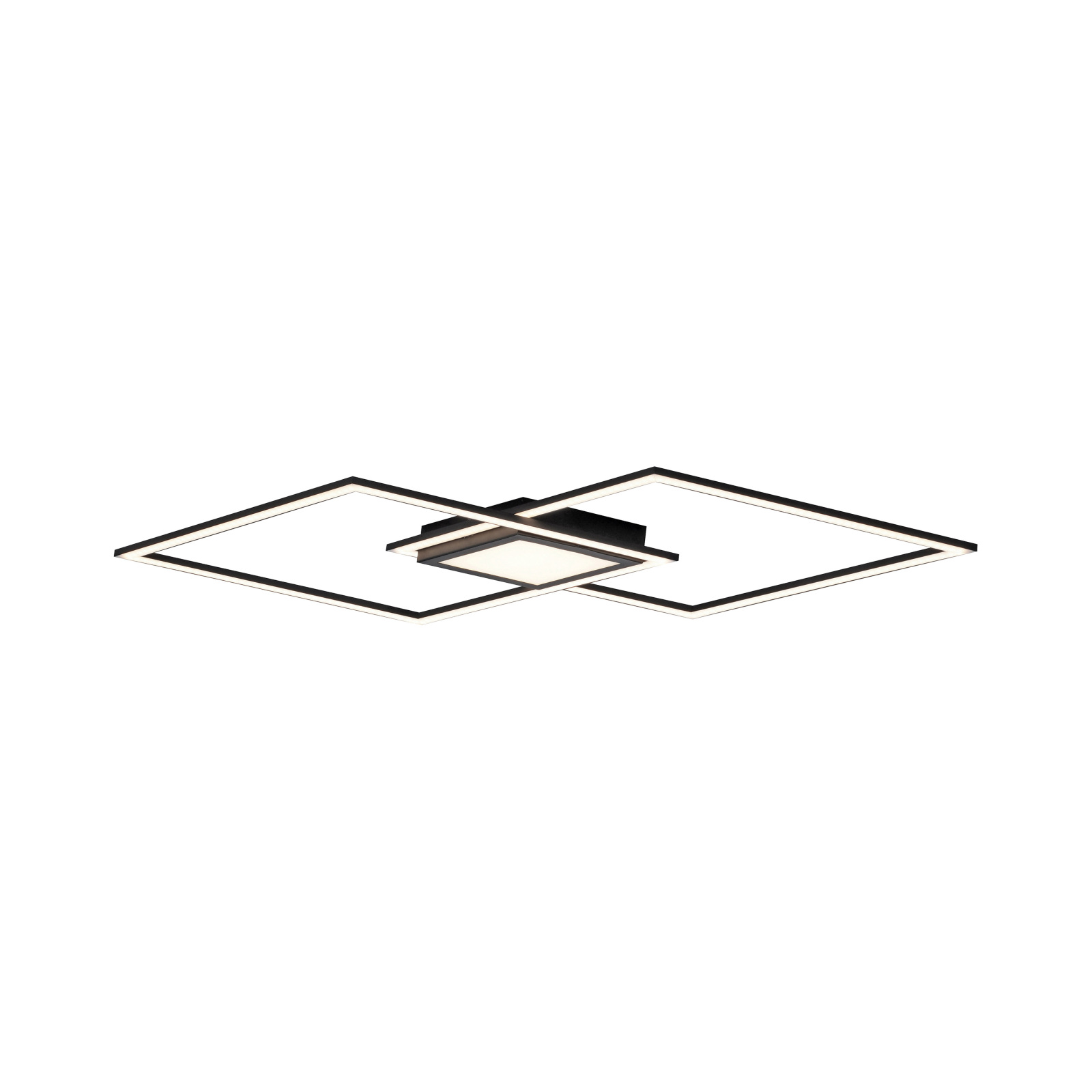 LED-Deckenleuchte - schwarz - Memory-Funktion - 106 cm