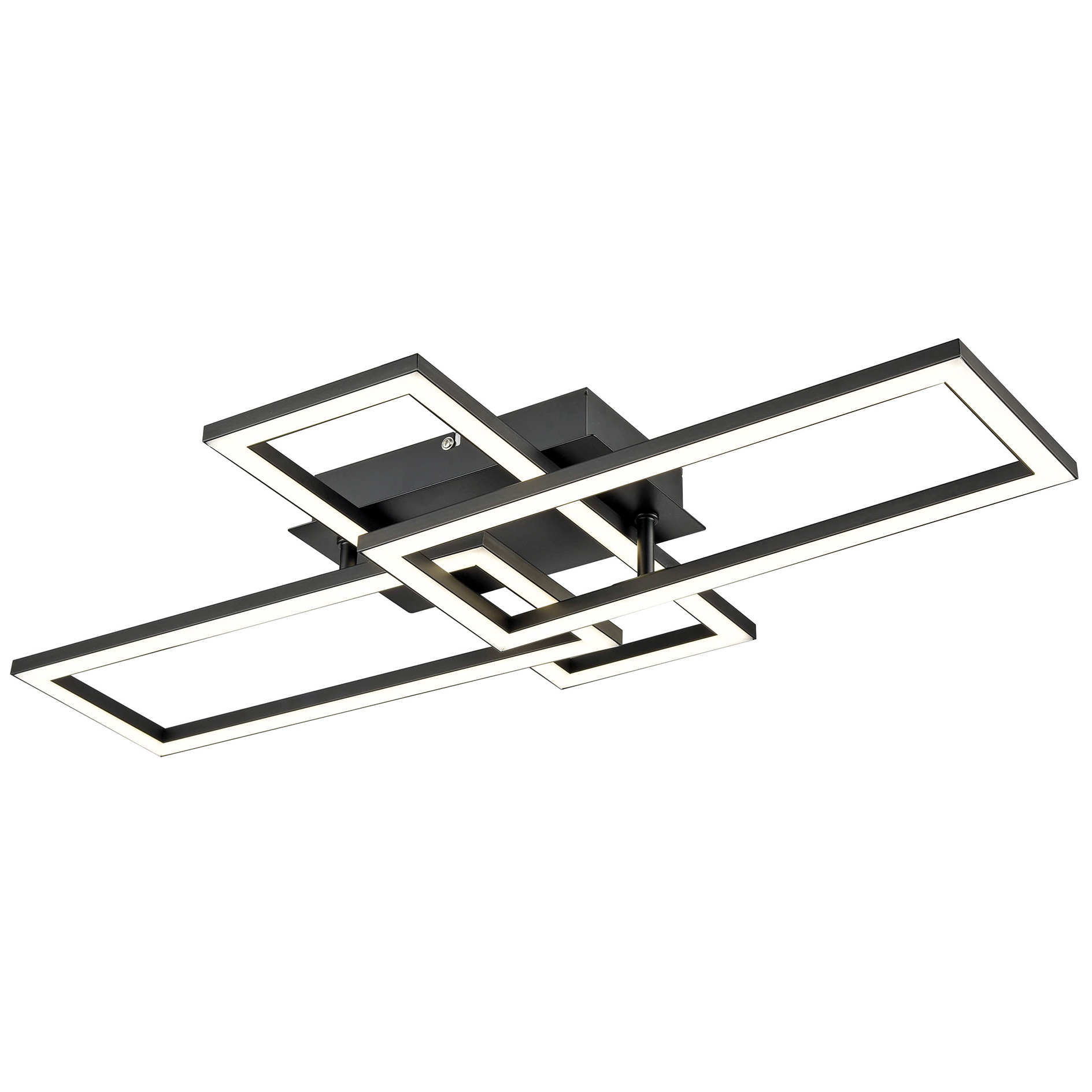 LED-Deckenleuchte - schwarz-opal - 65 cm