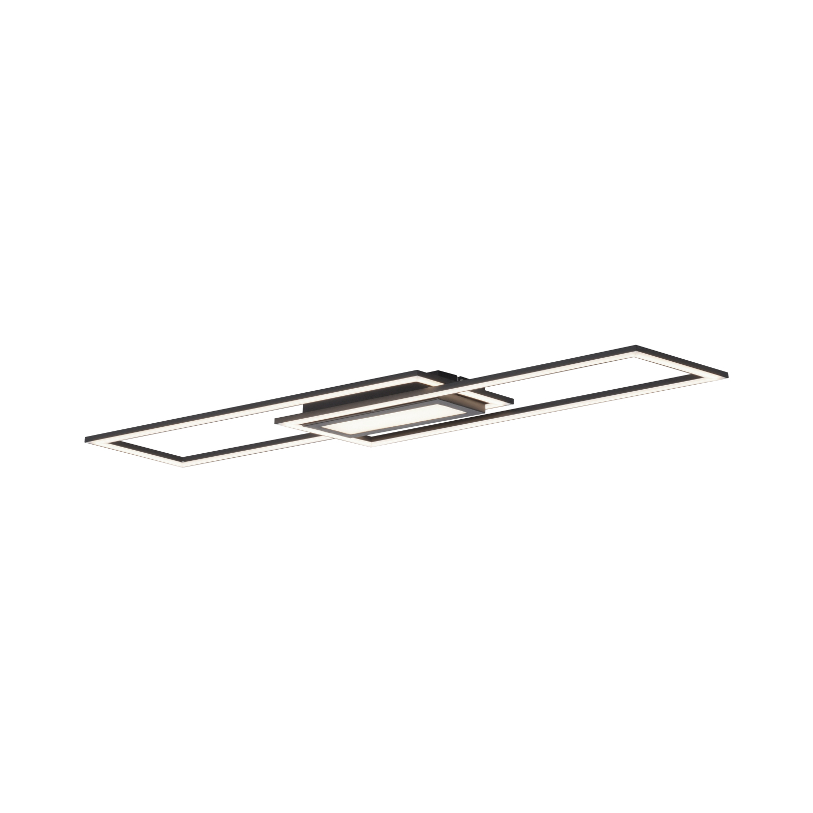 LED-Deckenleuchte - schwarz - separat steuerbar - 100 cm